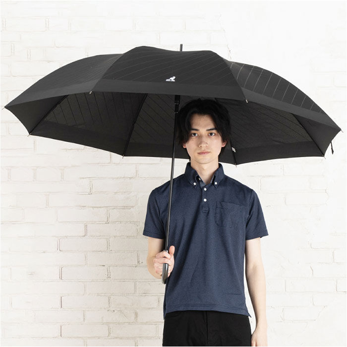 BACKYARD FAMILY「メンズ 傘 耐風 75cm 通販 長傘 雨傘 耐風傘 メンズ傘 紳士傘 かさ カサ 75センチ」|傘|