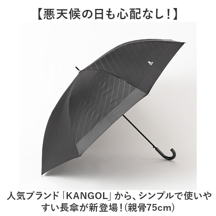 BACKYARD FAMILY「メンズ 傘 耐風 75cm 通販 長傘 雨傘 耐風傘 メンズ傘 紳士傘 かさ カサ 75センチ」|傘|