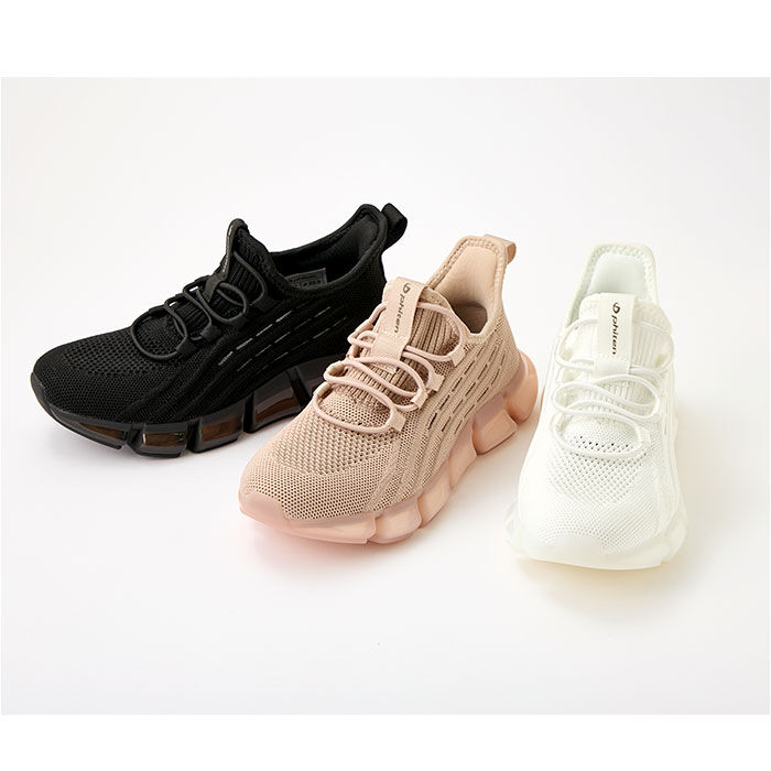 BACKYARD FAMILY「ファイテン スニーカー レディース 通販 phiten 靴 phl003 厚底 きれいめ 疲れない」|スリッポン|