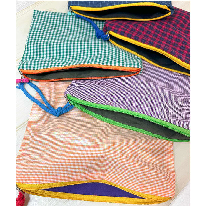 BACKYARD FAMILY「チェック柄 ポーチ 通販 化粧ポーチ 小物入れ コスメポーチ メイクポーチ コスメ収納」|ポーチ|