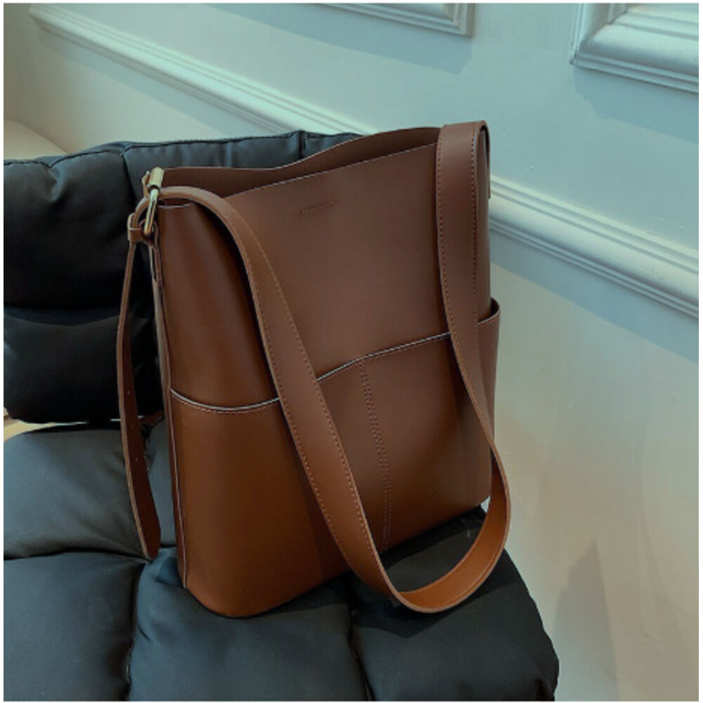 BACKYARD FAMILY「ショルダーバッグ レディース 通販 バッケトバッグ 大容量 斜めかけバッグ 肩掛け シンプル」|その他|ブラウン1