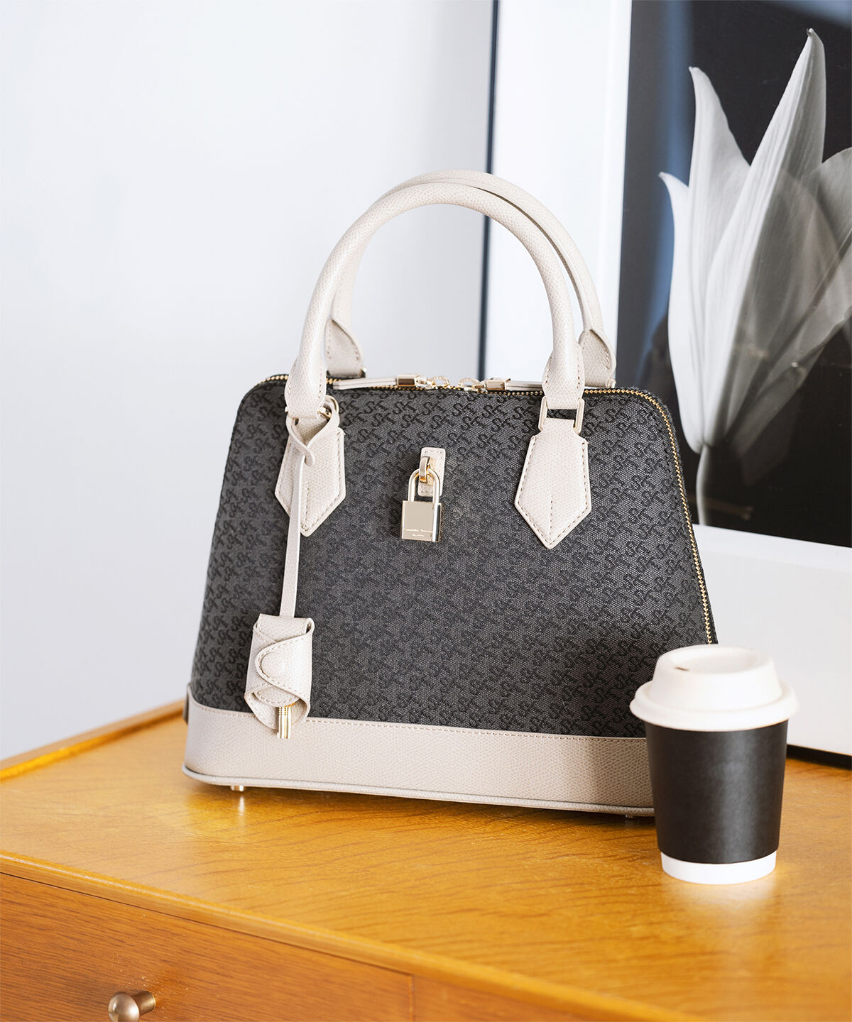 Samantha Thavasa「ST Jacquard サマンサレディアゼル」|ハンドバッグ|