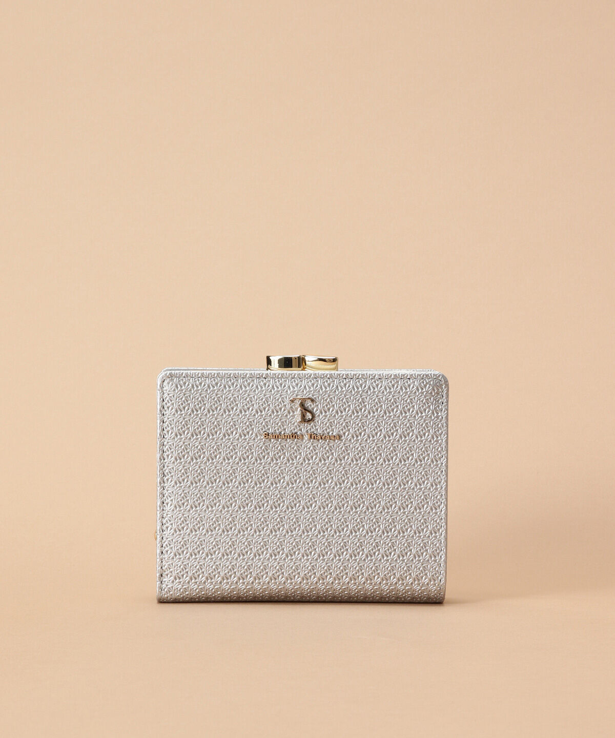 Samantha Thavasa「レース調型押し口金折財布」|財布|シルバー