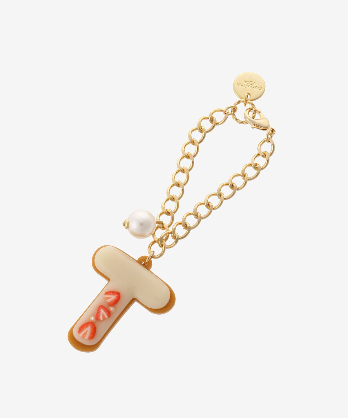 Samantha Vega「クッキーイニシャルチャーム(T)」|チャーム・キーホルダー|ゴールド