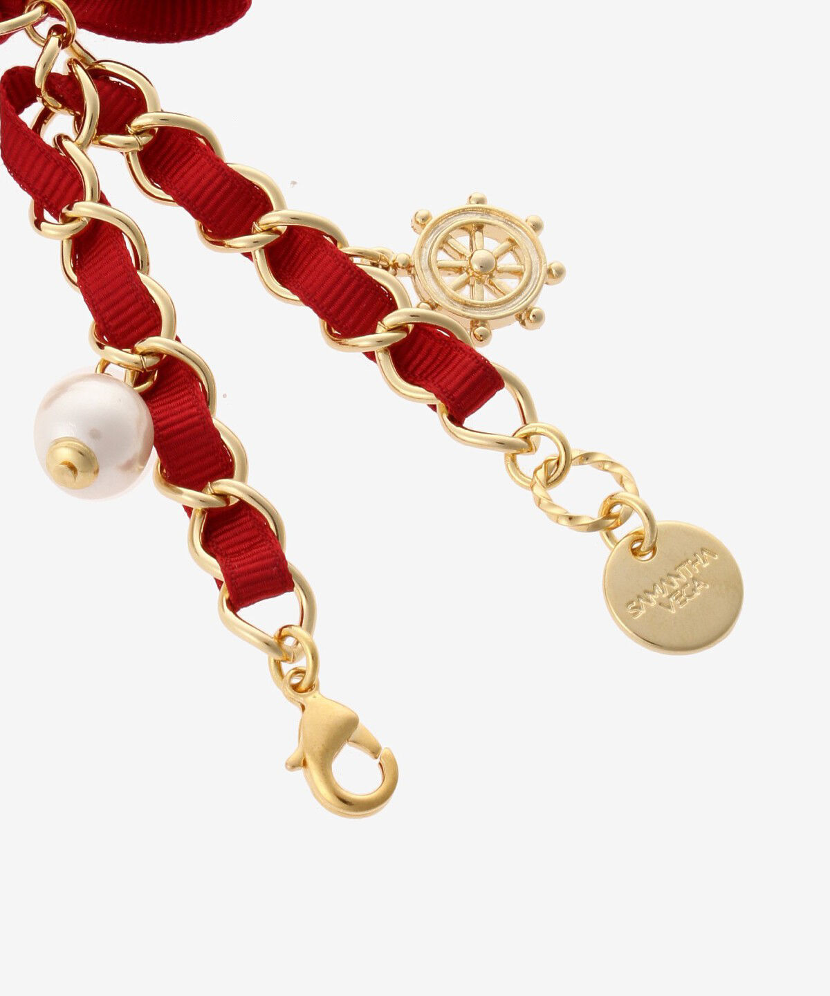 Samantha Vega「リボン&times;ボーダーいかりチャーム」|チャーム・キーホルダー|