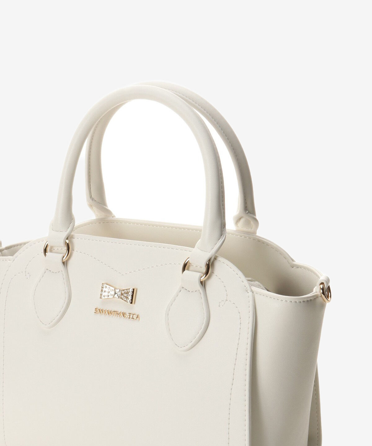 Samantha Vega「ビジューリボントートバッグ」|ハンドバッグ|