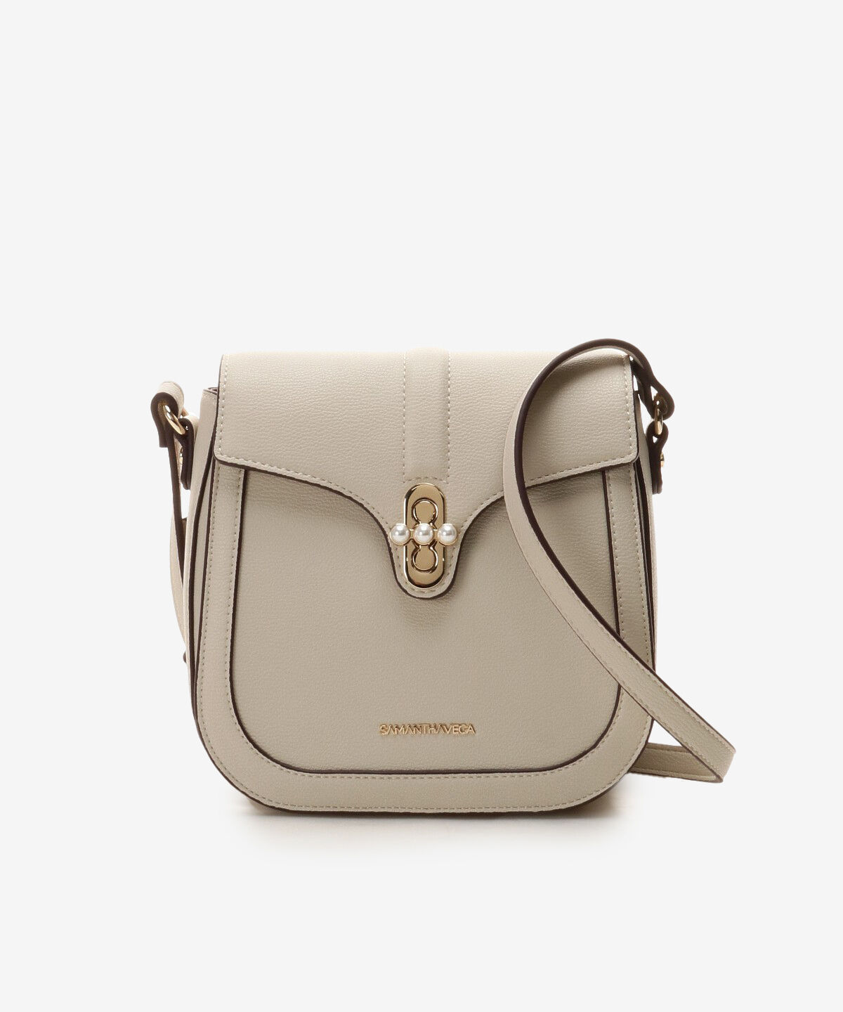 Samantha Vega「オリジナルパール金具ショルダーバッグ」|ショルダー・メッセンジャー|オフホワイト