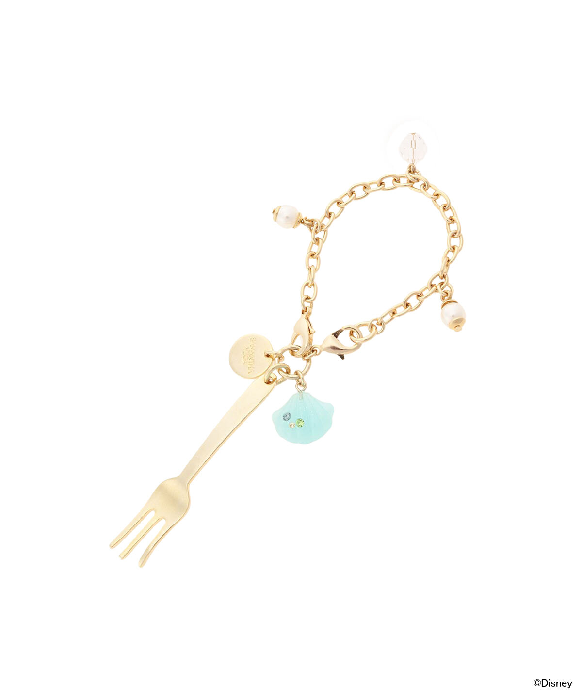 Samantha Vega「『リトル・マーメイド』「アリエル」コレクション バッグチャーム」|チャーム・キーホルダー|ゴールド