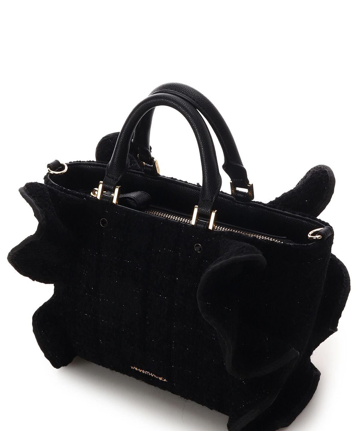 Samantha Vega「ツイードフリルハンドバッグ（小）」|ハンドバッグ|