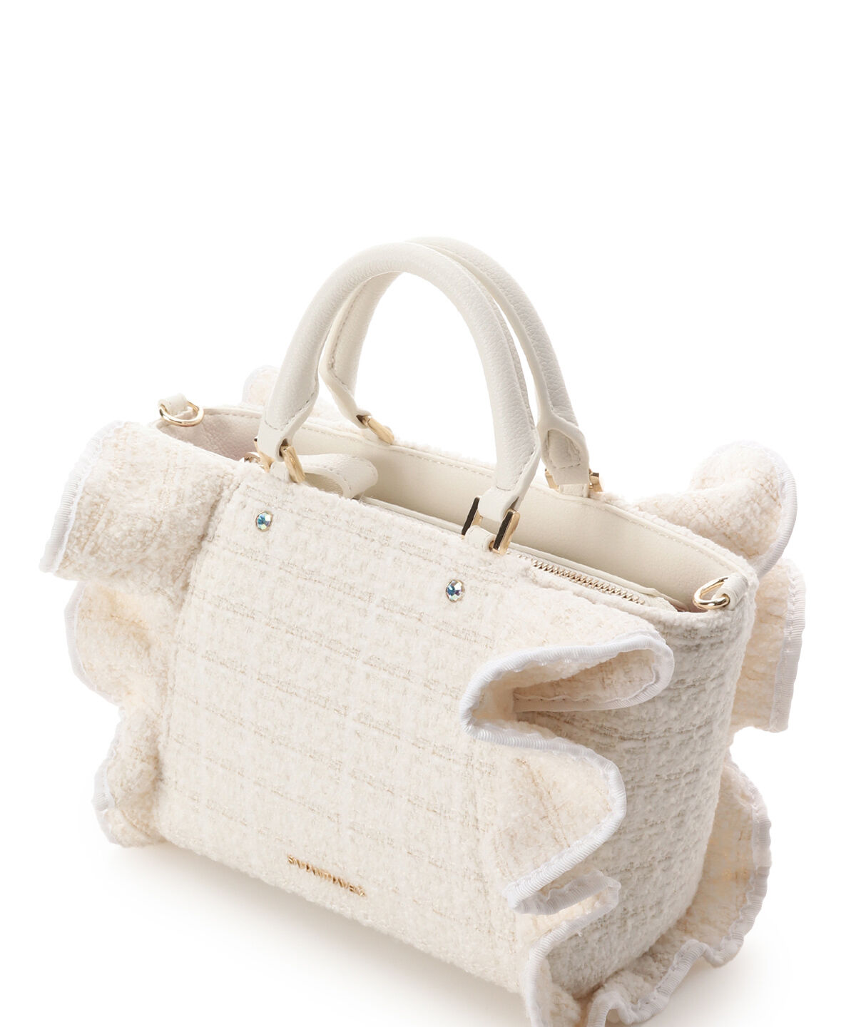 Samantha Vega「ツイードフリルハンドバッグ（小）」|ハンドバッグ|