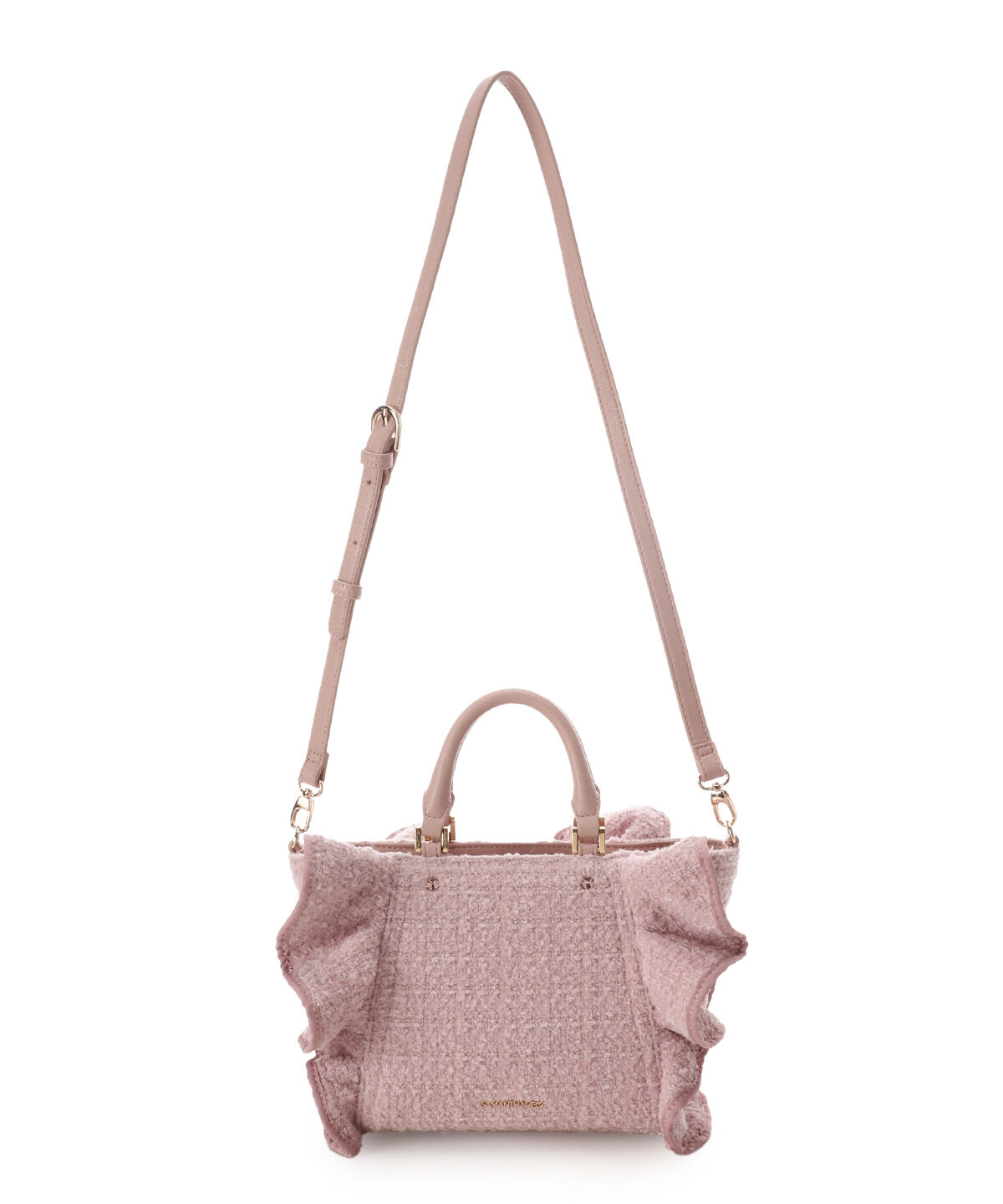 Samantha Vega「ツイードフリルハンドバッグ（小）」|ハンドバッグ|
