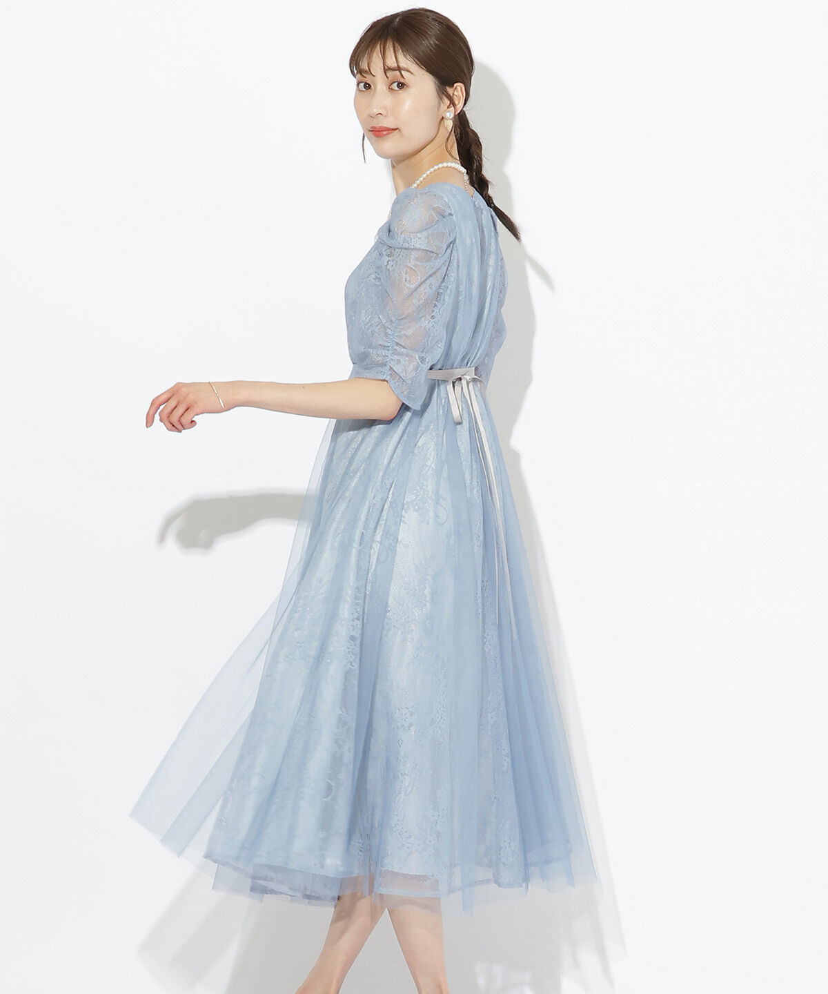 アンドクチュール「チュールレイヤードドレス」|ドレス|