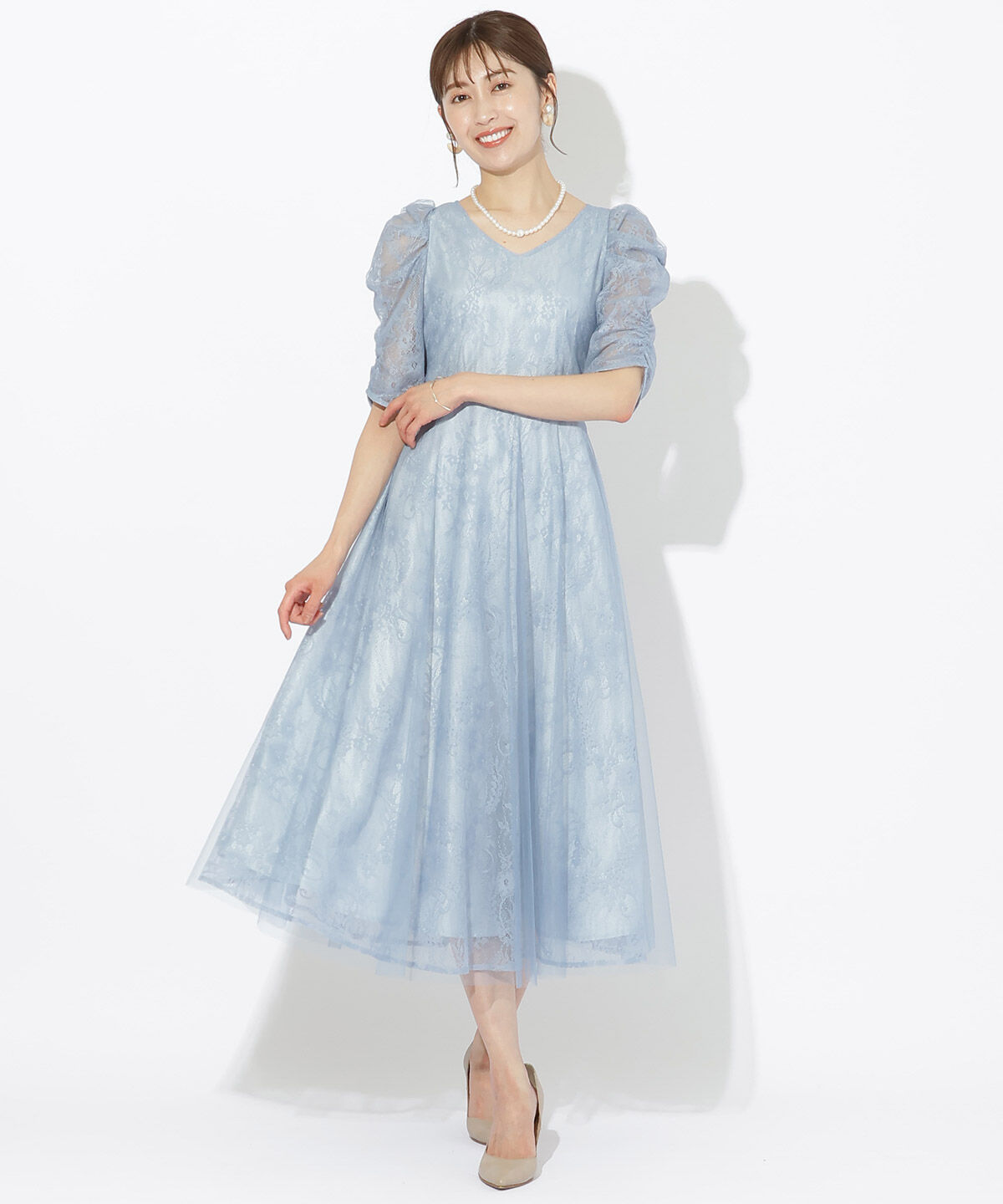 アンドクチュール「チュールレイヤードドレス」|ドレス|