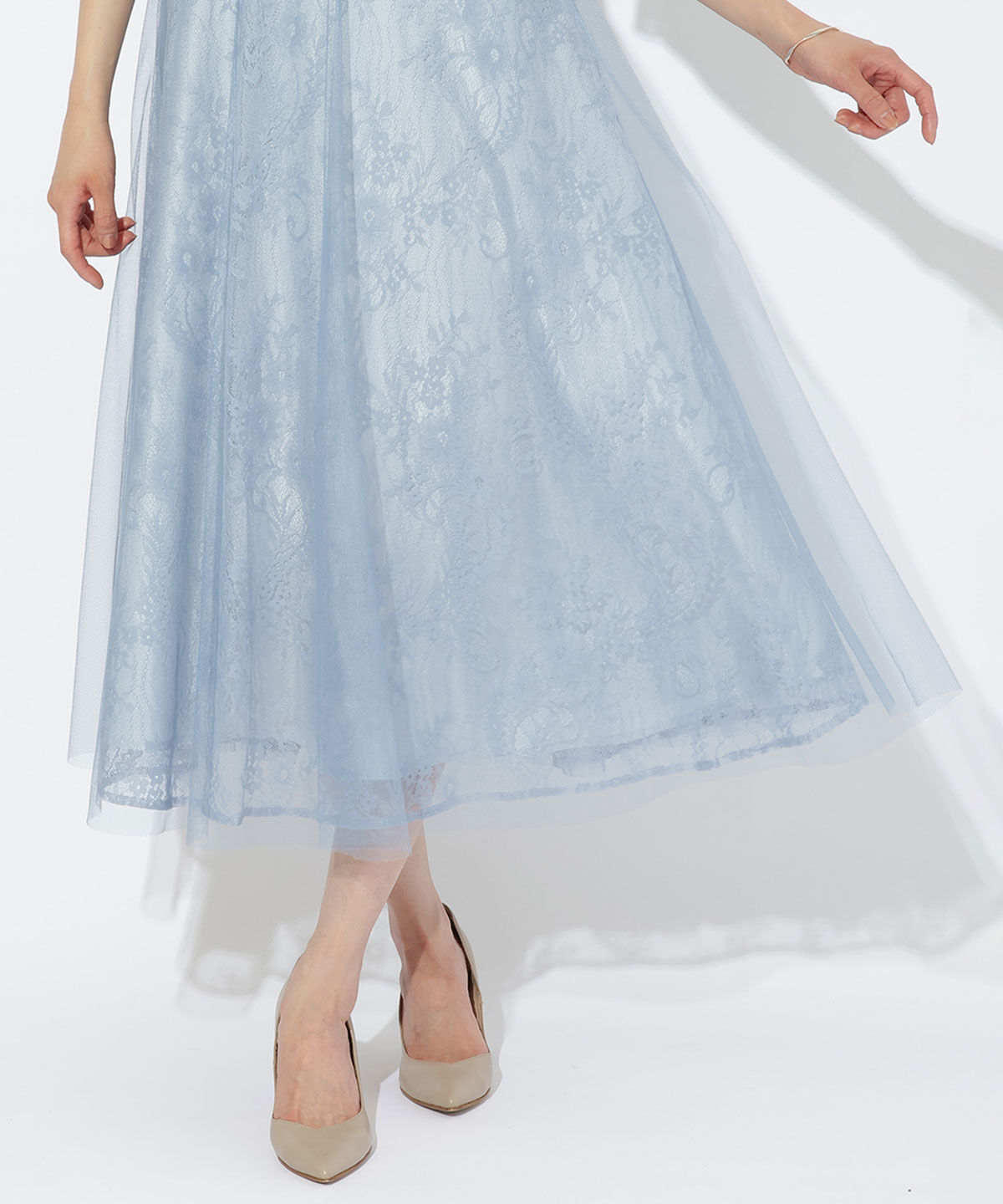 アンドクチュール「チュールレイヤードドレス」|ドレス|