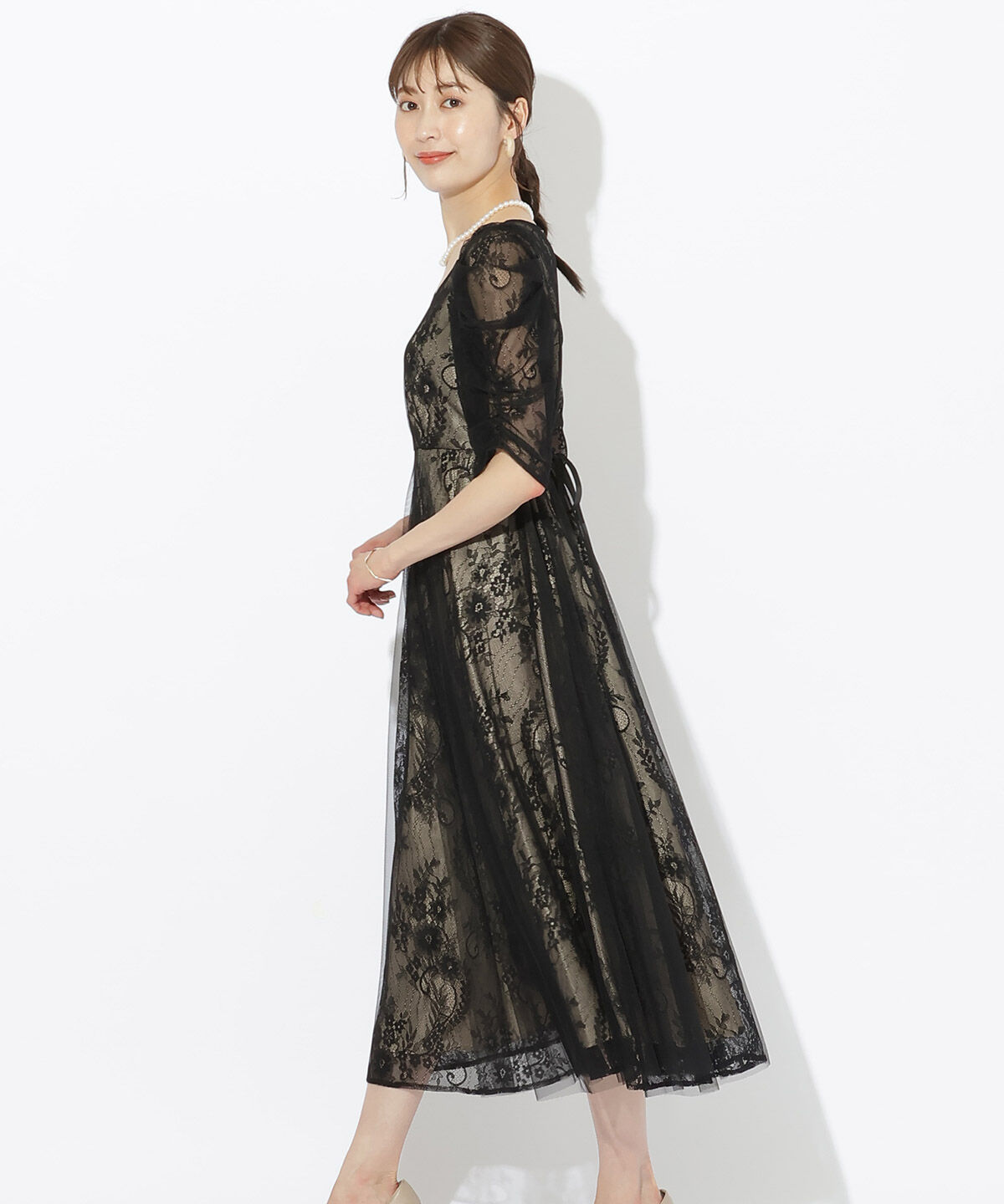 アンドクチュール「チュールレイヤードドレス」|ドレス|