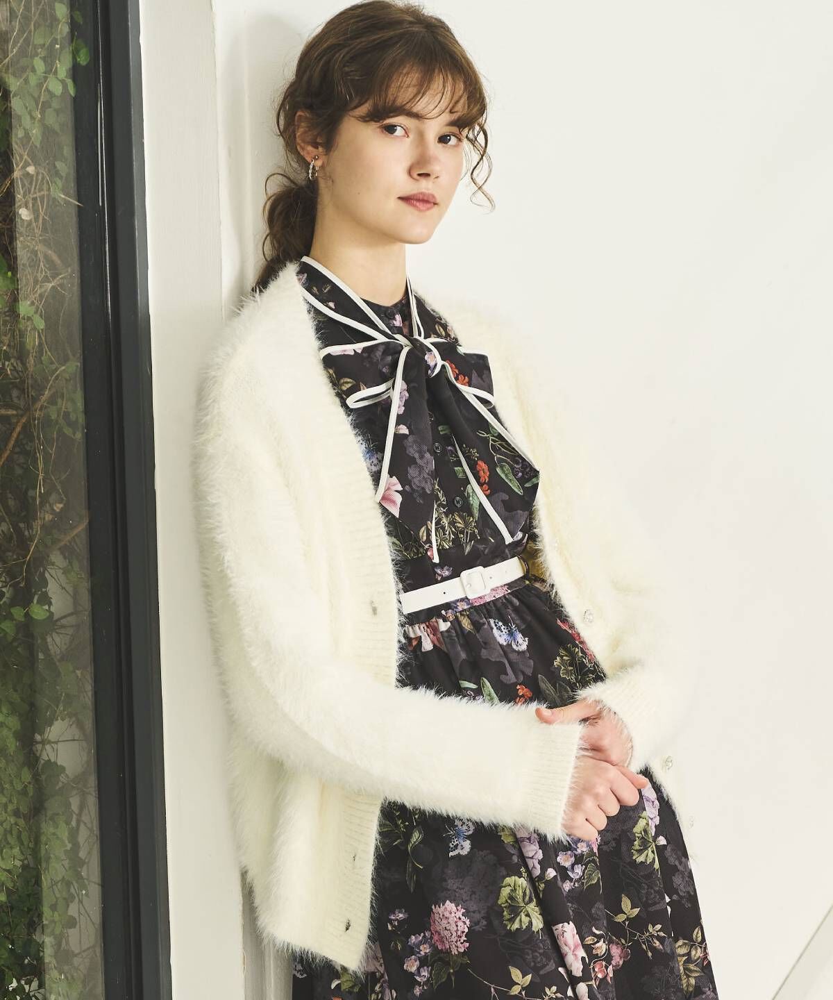 アンドクチュール「シャギーロングカーデ」|カーディガン|