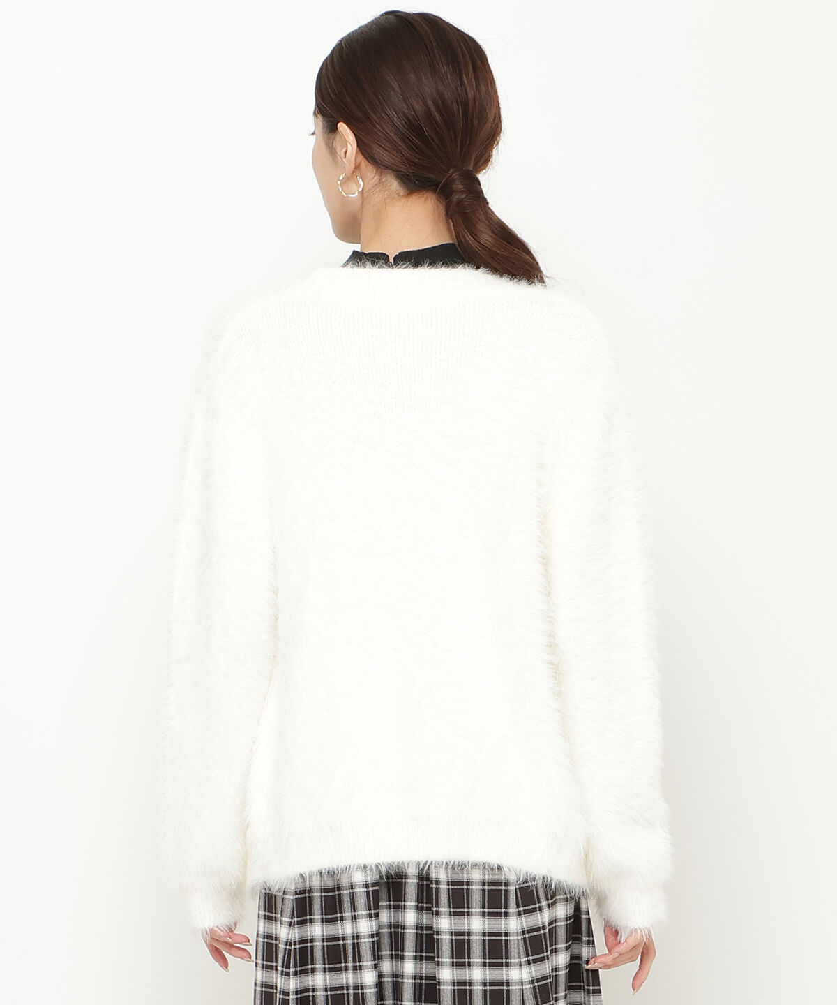 アンドクチュール「シャギーロングカーデ」|カーディガン|