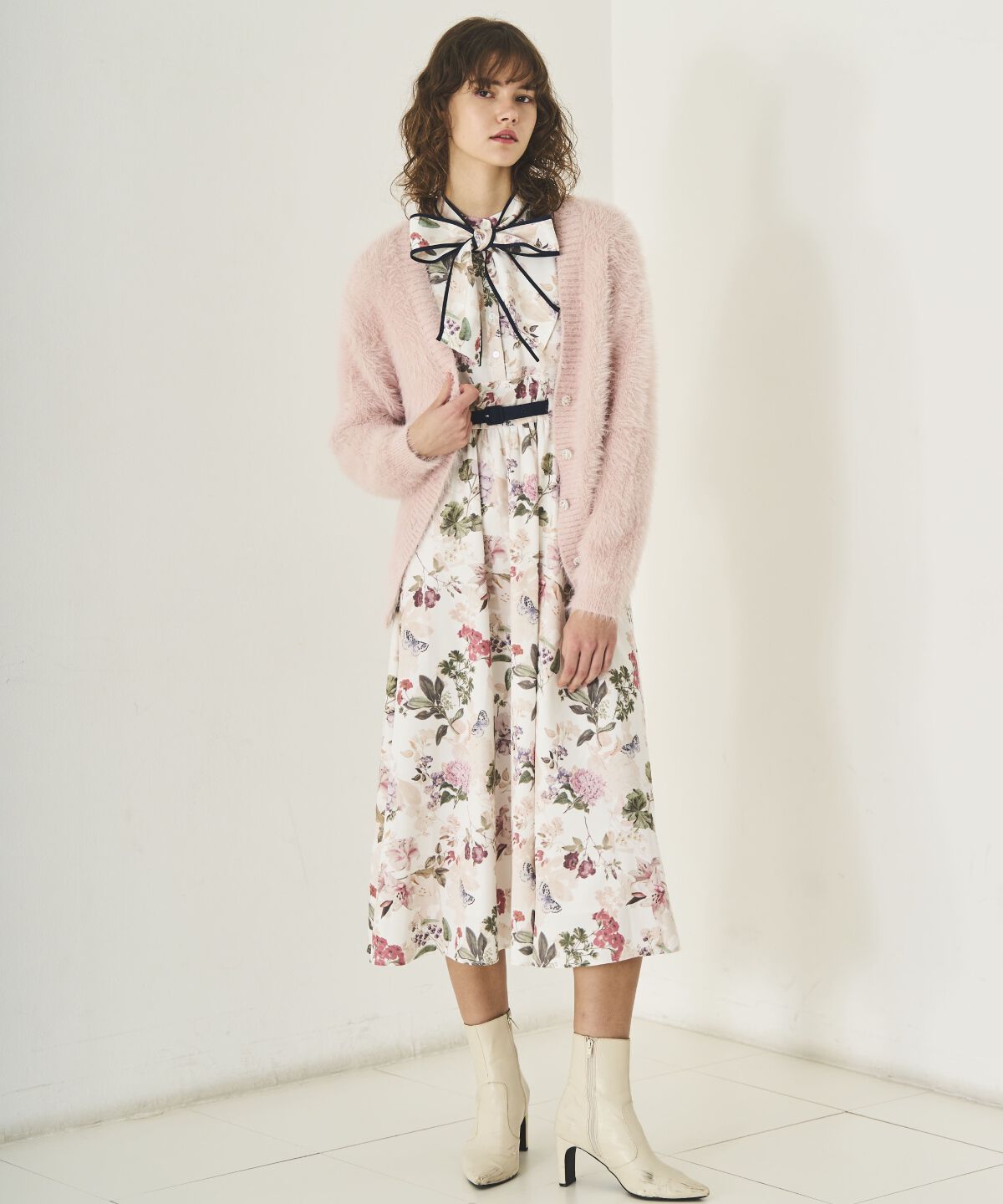 アンドクチュール「シャギーロングカーデ」|カーディガン|