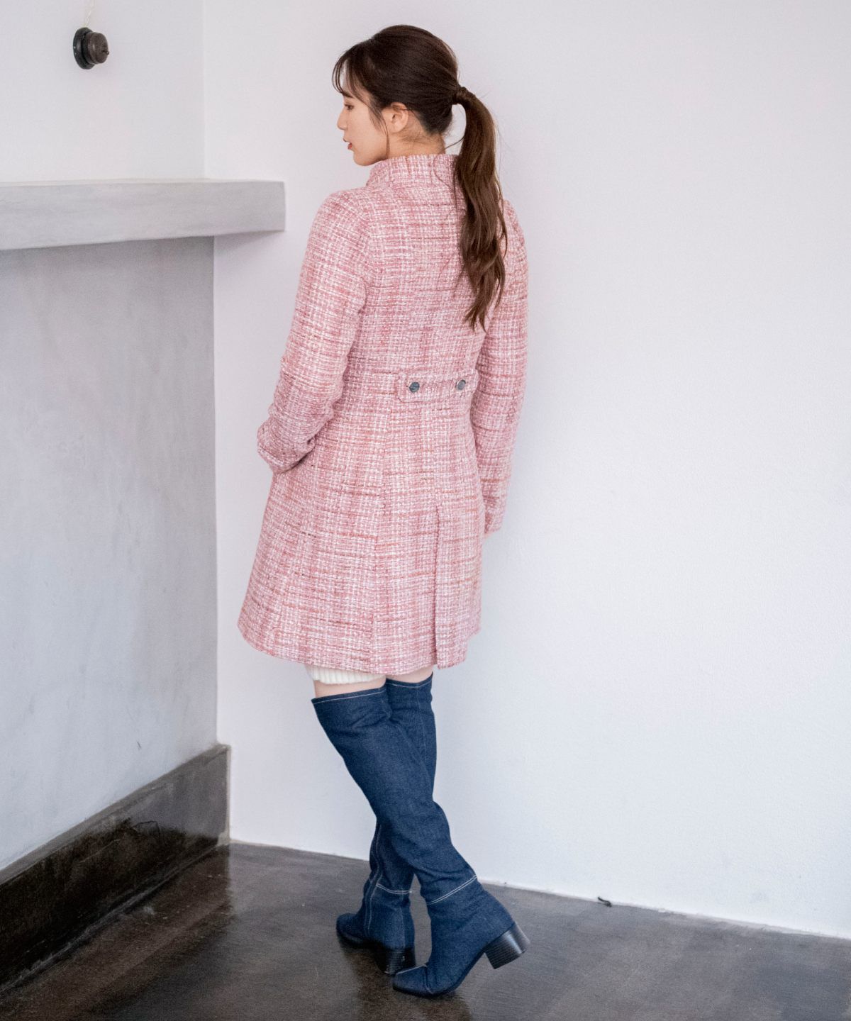 REDYAZEL「ファンシーツイードダブルボタンコート」|その他|