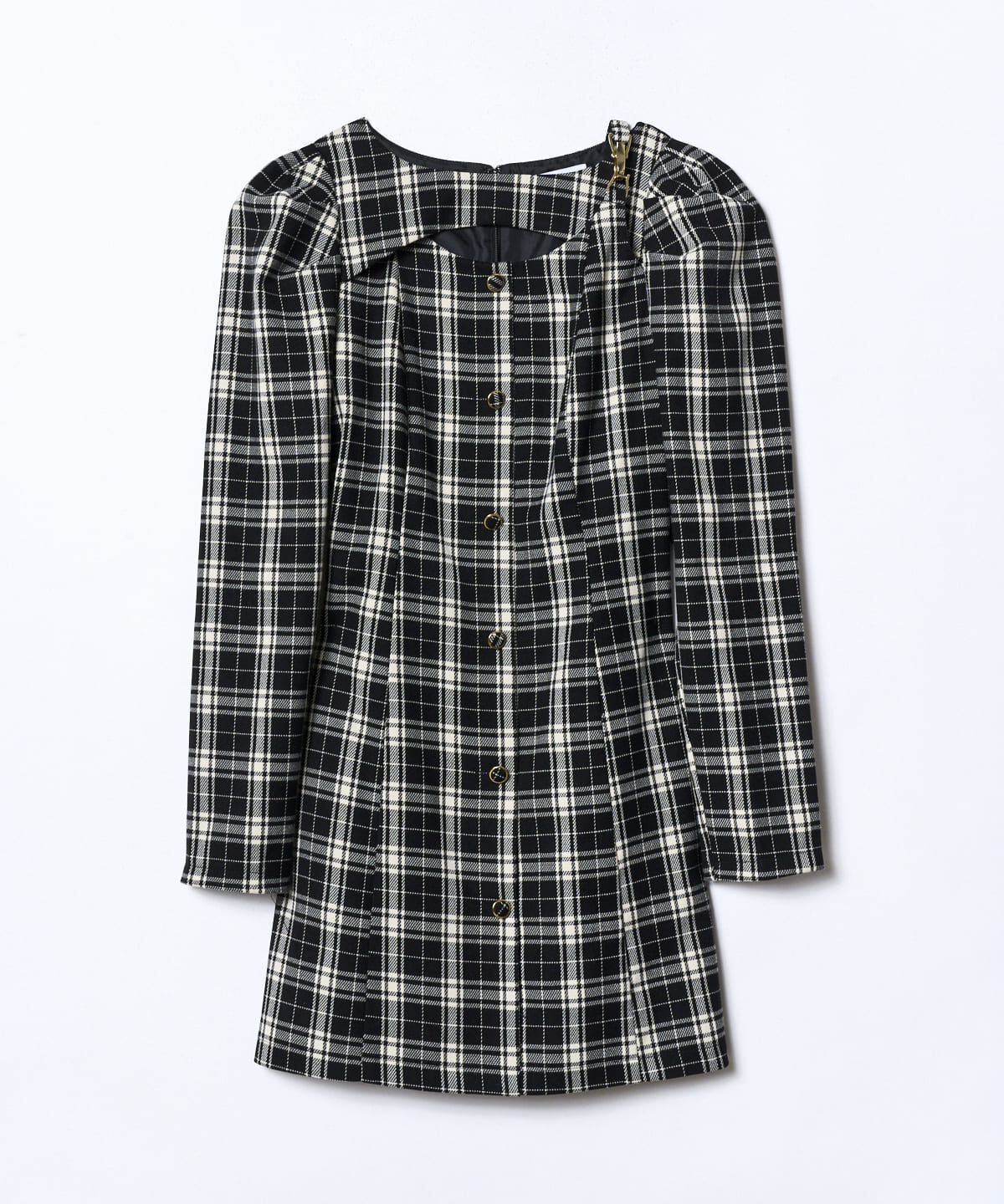 REDYAZEL「デコルテデザインパワショルミニワンピース」|ワンピース|