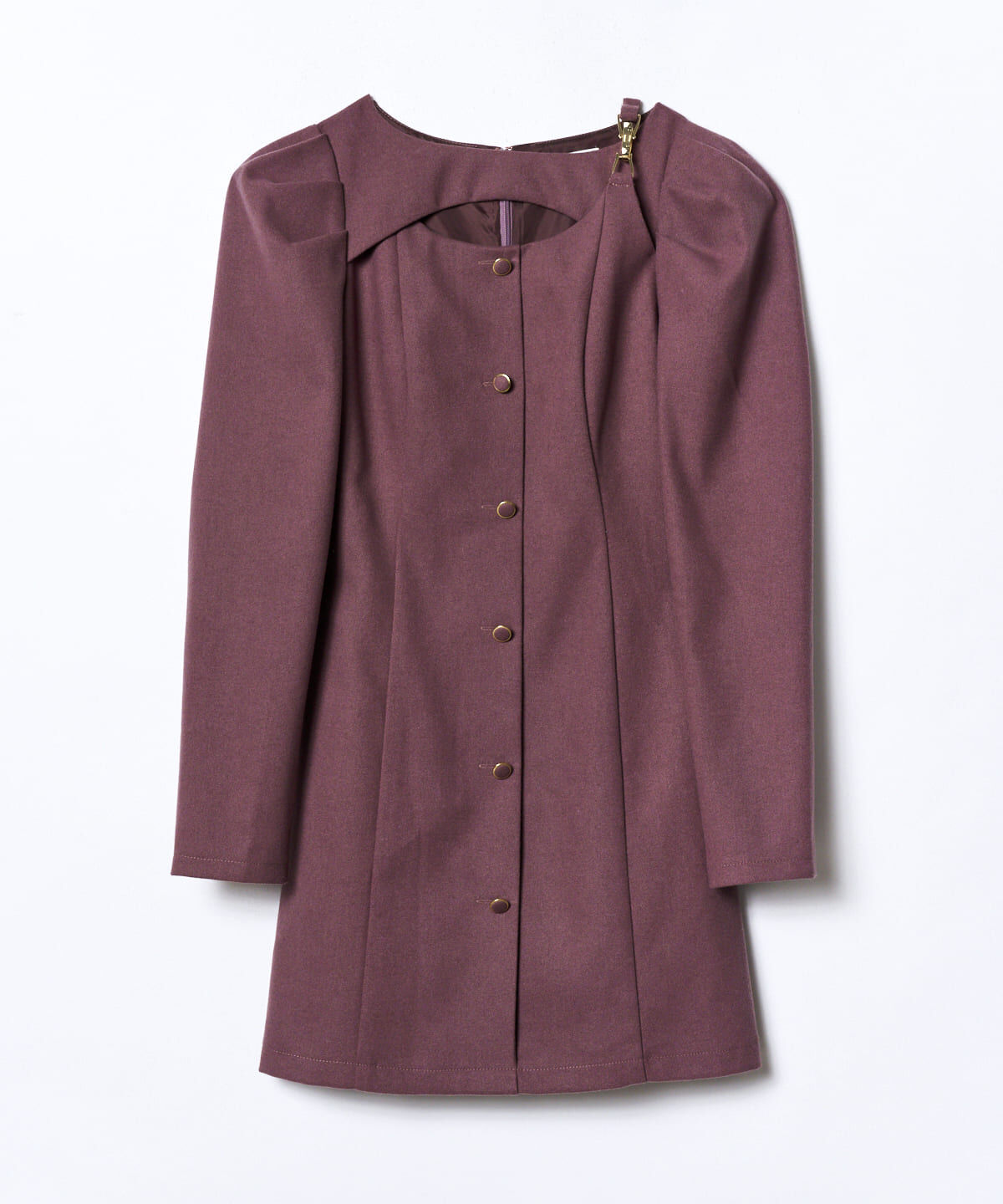 REDYAZEL「デコルテデザインパワショルミニワンピース」|ワンピース|