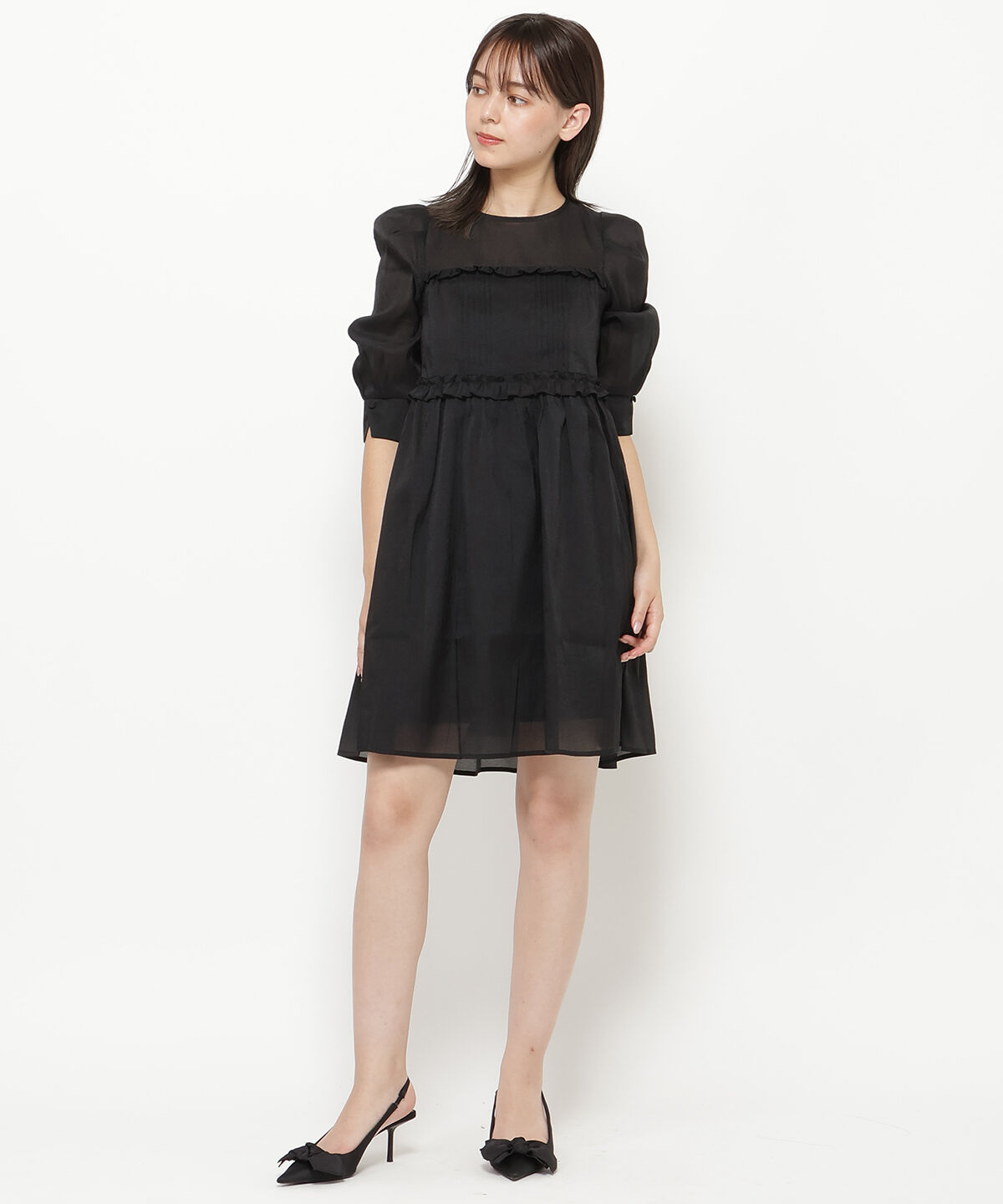 REDYAZEL「ベイビードールシフォンミニワンピース」|ワンピース|