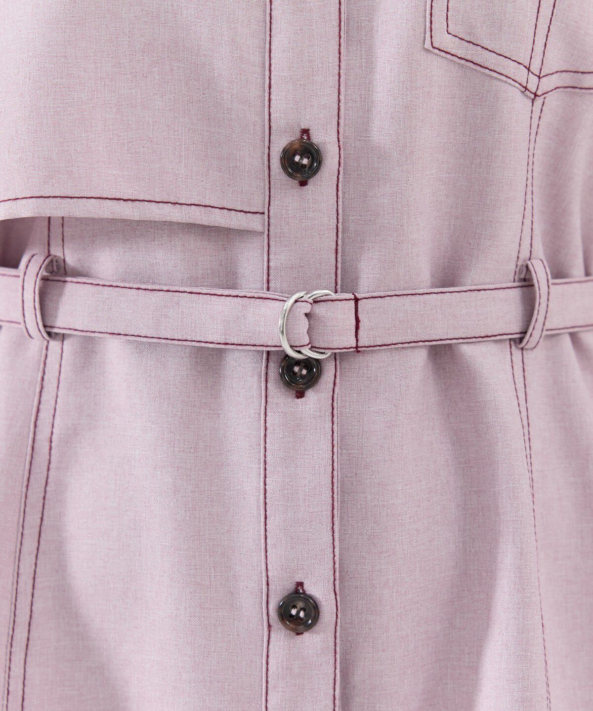 REDYAZEL「バイカラーステッチアシメデザイン半袖ミニワンピース」|ワンピース|