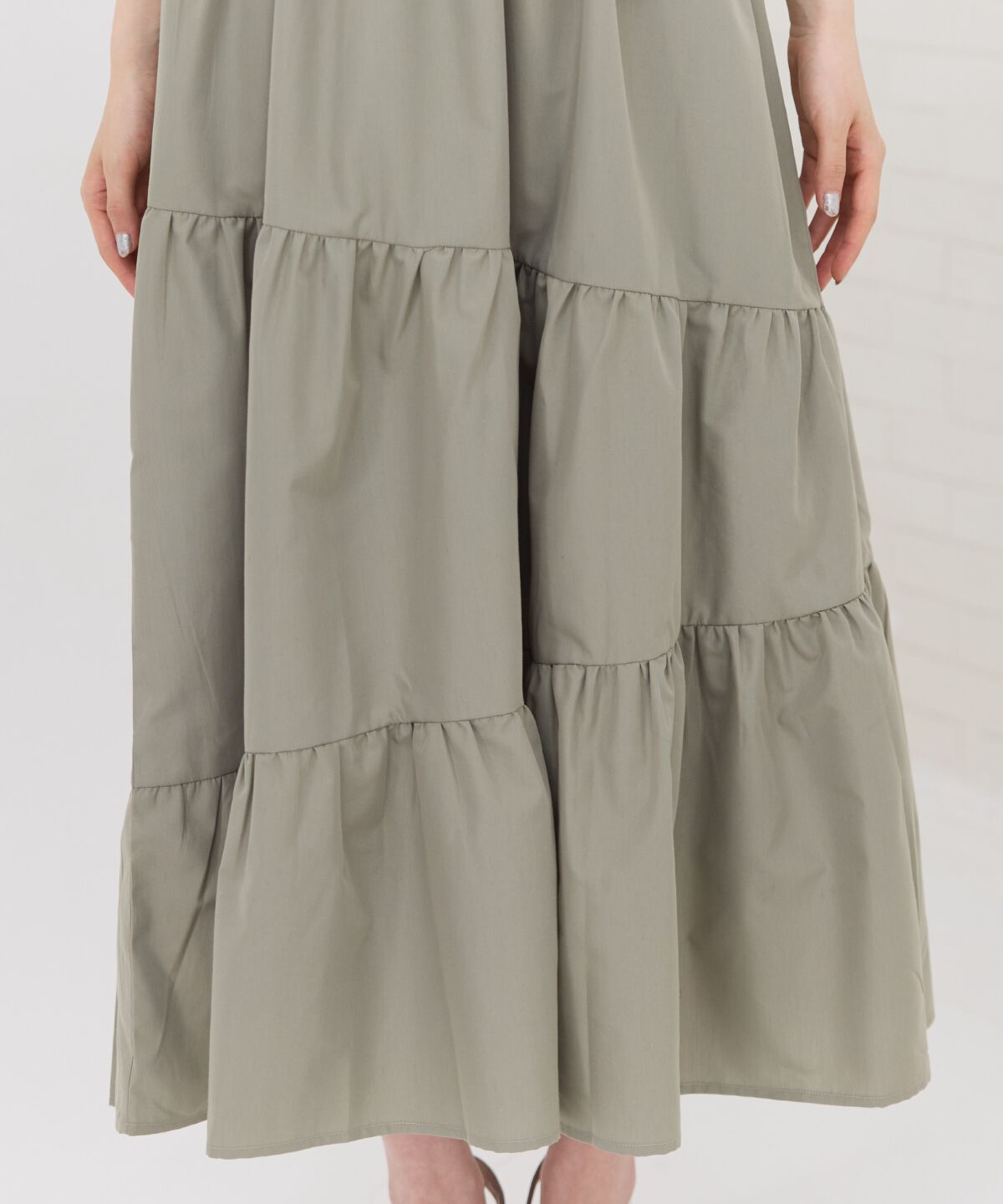 REDYAZEL「リボンショルダーティアードワンピース」|ワンピース|