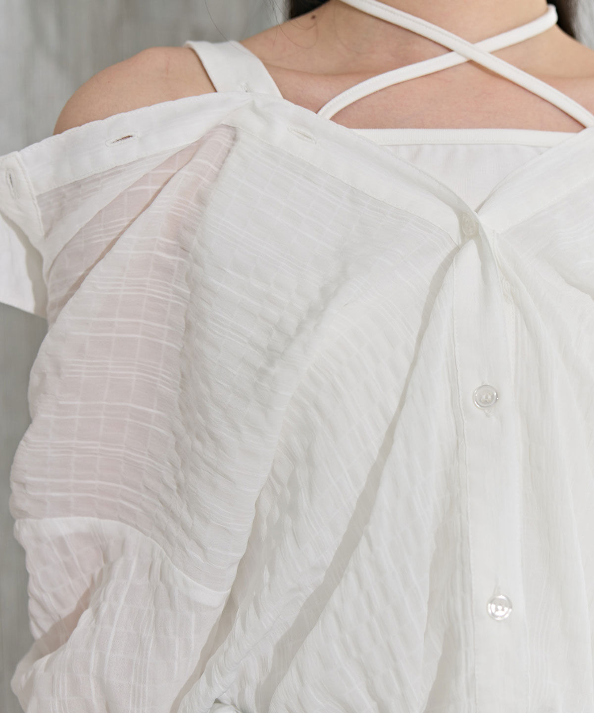 REDYAZEL「マルチWAYビスチェ&times;シアーシャツ」|シャツ・ブラウス|