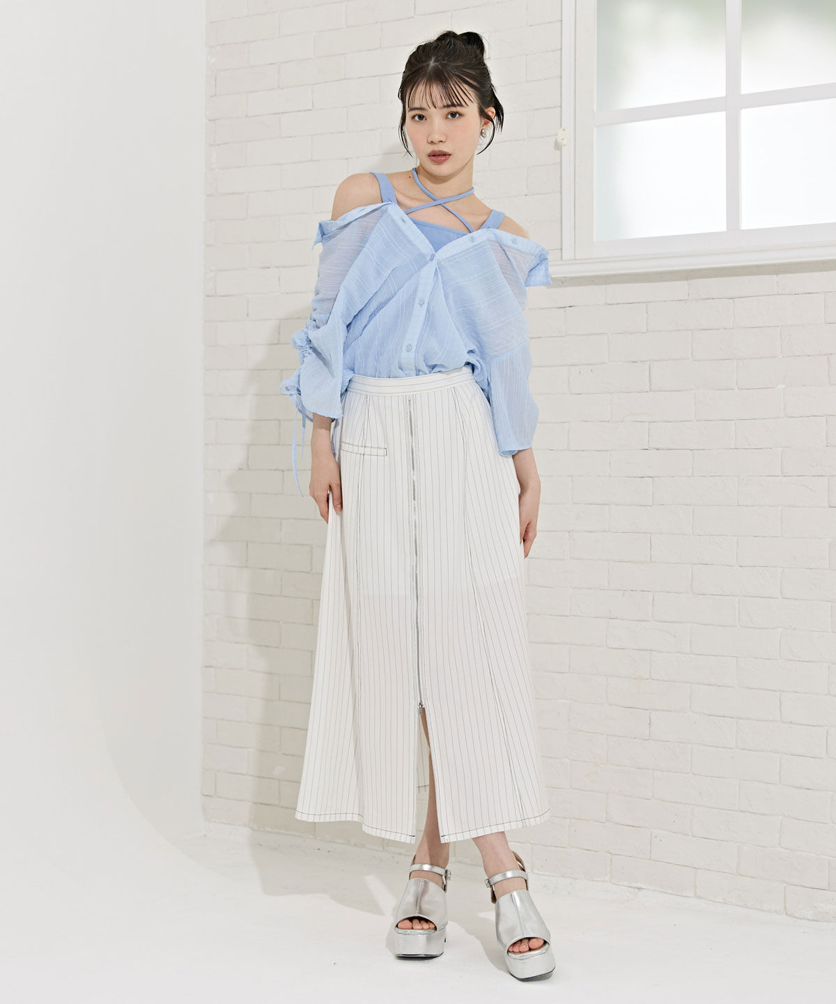 REDYAZEL「マルチWAYビスチェ&times;シアーシャツ」|シャツ・ブラウス|