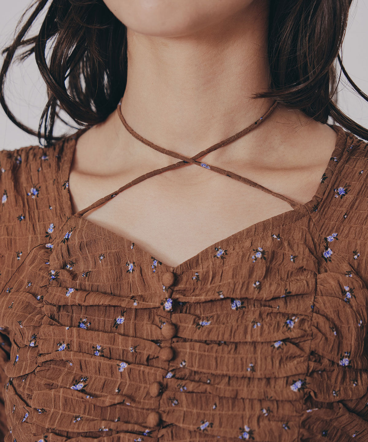 REDYAZEL「ミニフラワーイレヘムロングワンピース」|ワンピース|