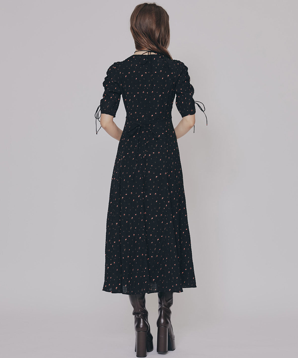 REDYAZEL「ミニフラワーイレヘムロングワンピース」|ワンピース|