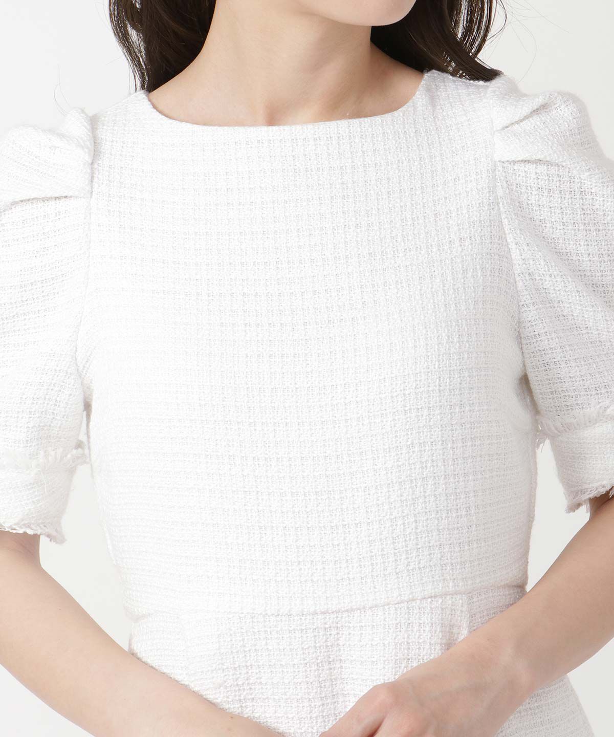 WILLSELECTION「ツィードフリンジミニワンピース」|ワンピース|