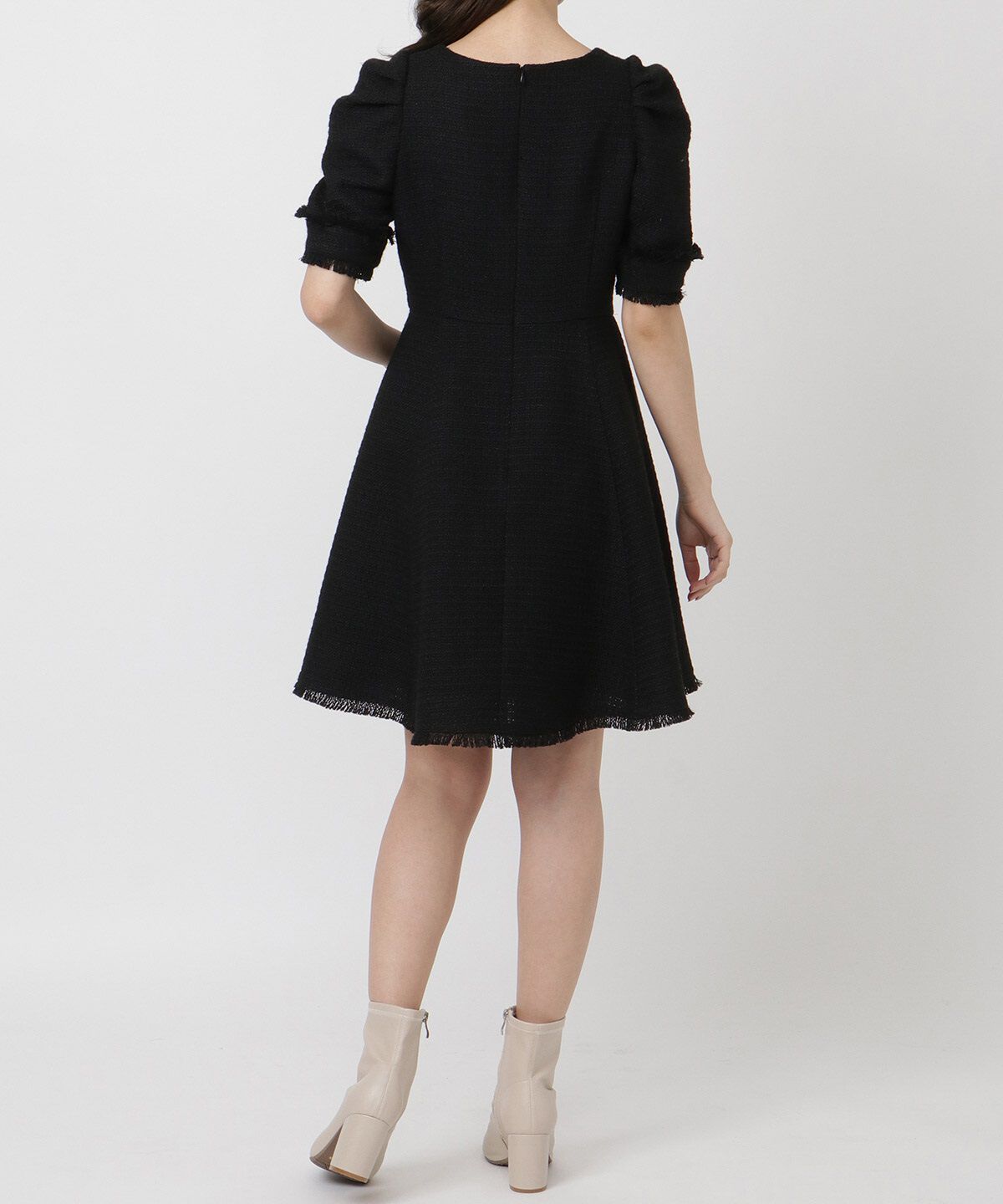 WILLSELECTION「ツィードフリンジミニワンピース」|ワンピース|
