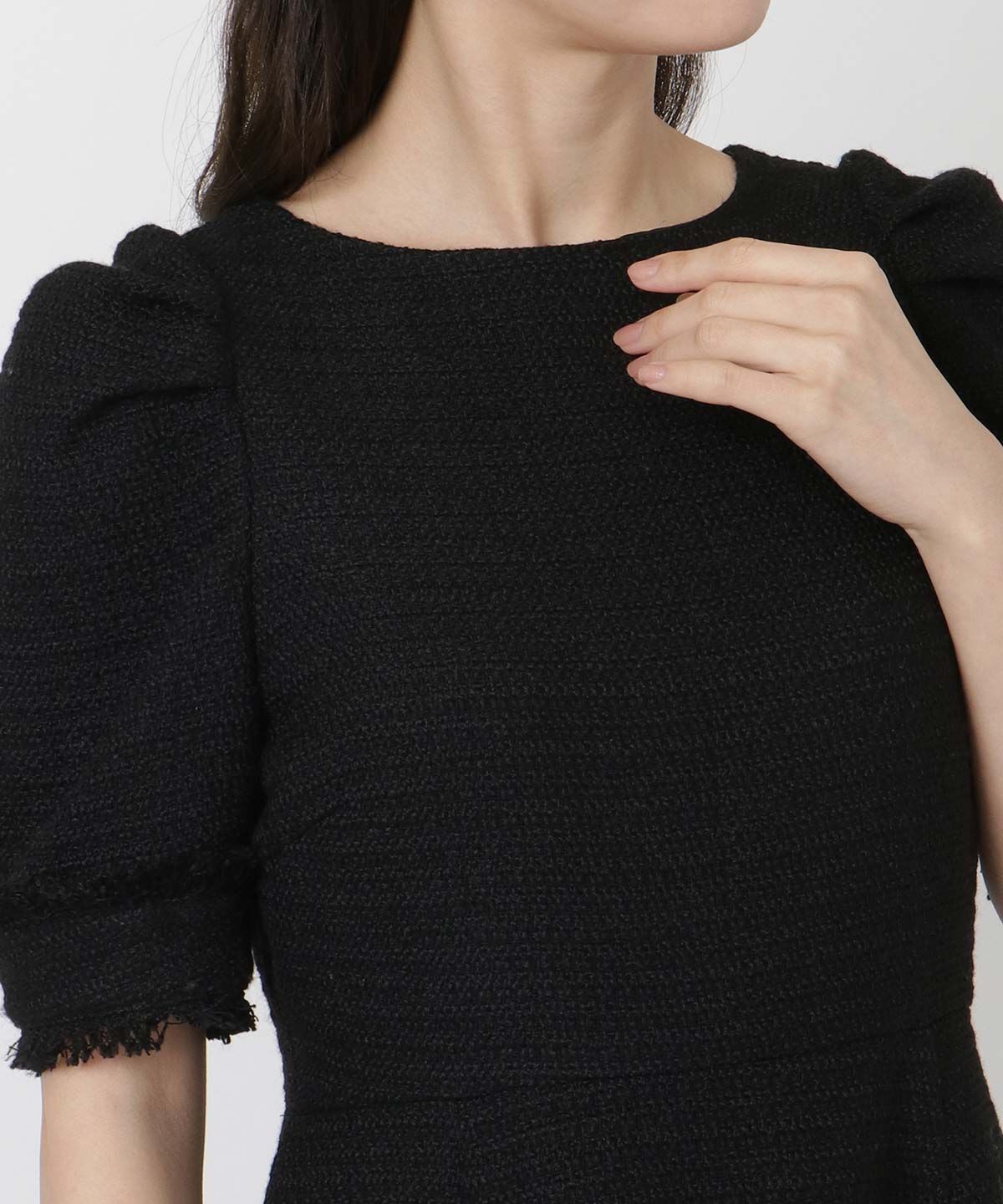 WILLSELECTION「ツィードフリンジミニワンピース」|ワンピース|