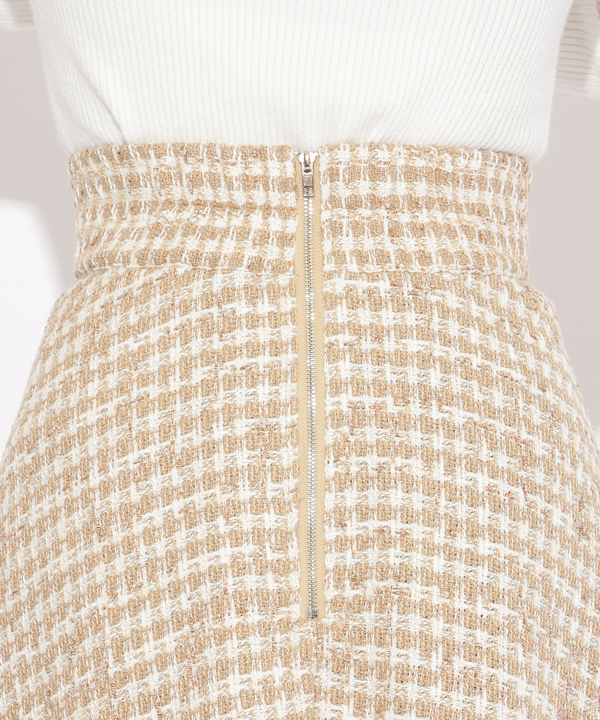 WILLSELECTION「フリンジチェックスカート」|フレア|