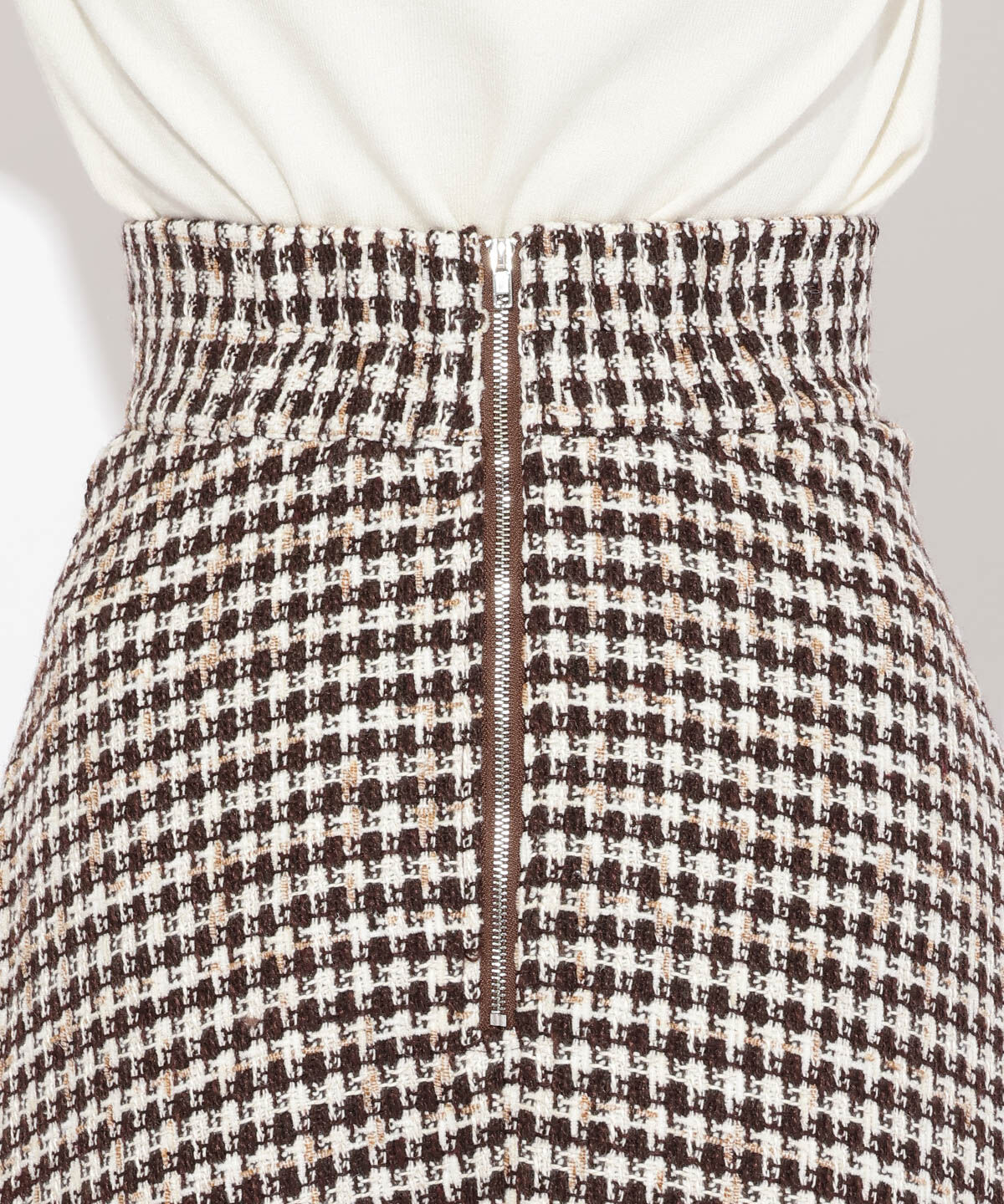 WILLSELECTION「フリンジチェックスカート」|フレア|