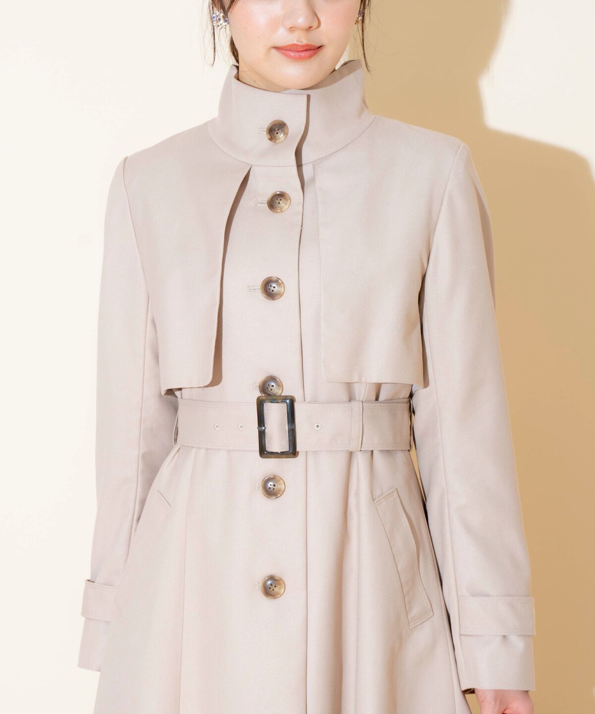 WILLSELECTION「スタンドカラーシングルトレンチコート」|トレンチコート|