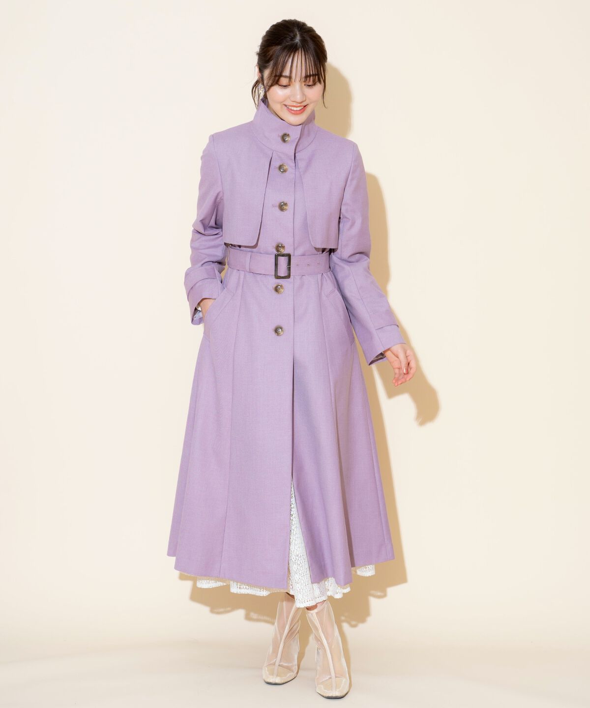 WILLSELECTION「スタンドカラーシングルトレンチコート」|トレンチコート|