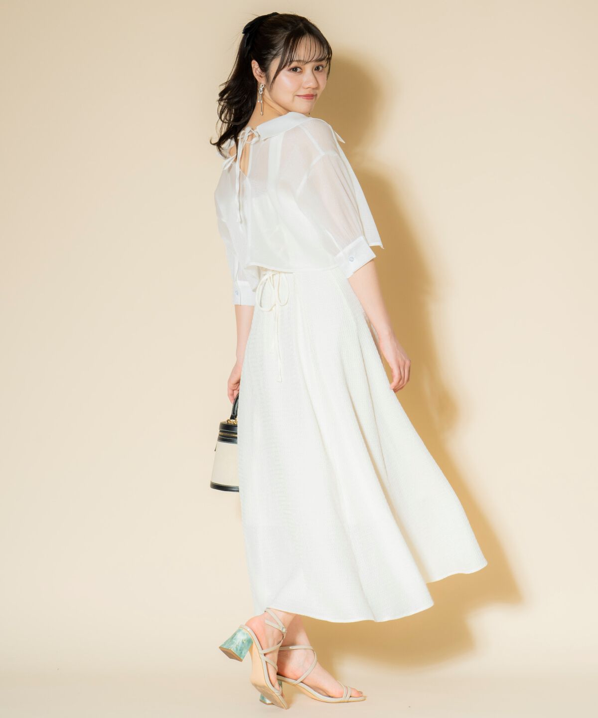 WILLSELECTION「シアーブラウス&times;カットキャミワンピース」|ワンピース|