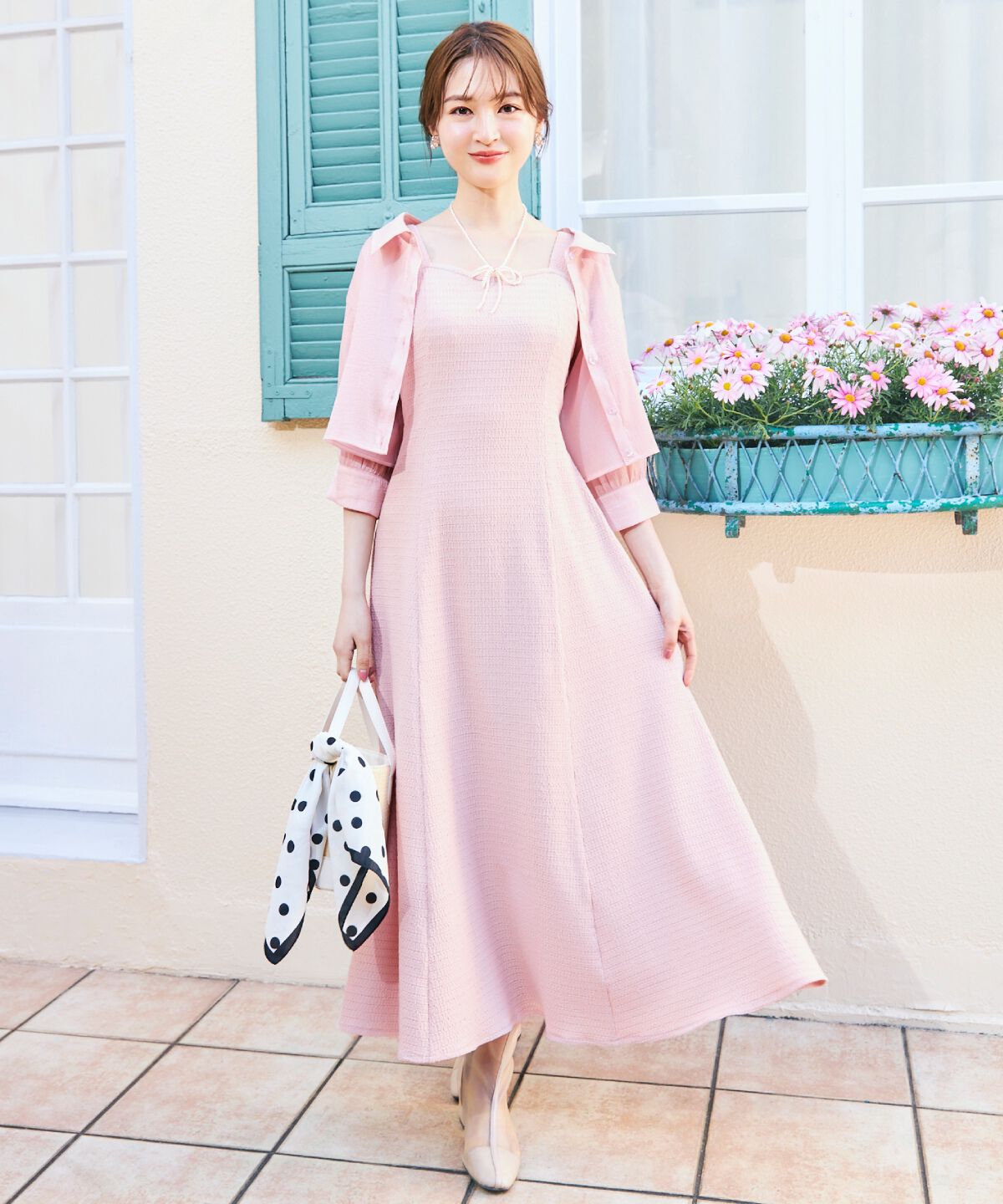 WILLSELECTION「シアーブラウス&times;カットキャミワンピース」|ワンピース|