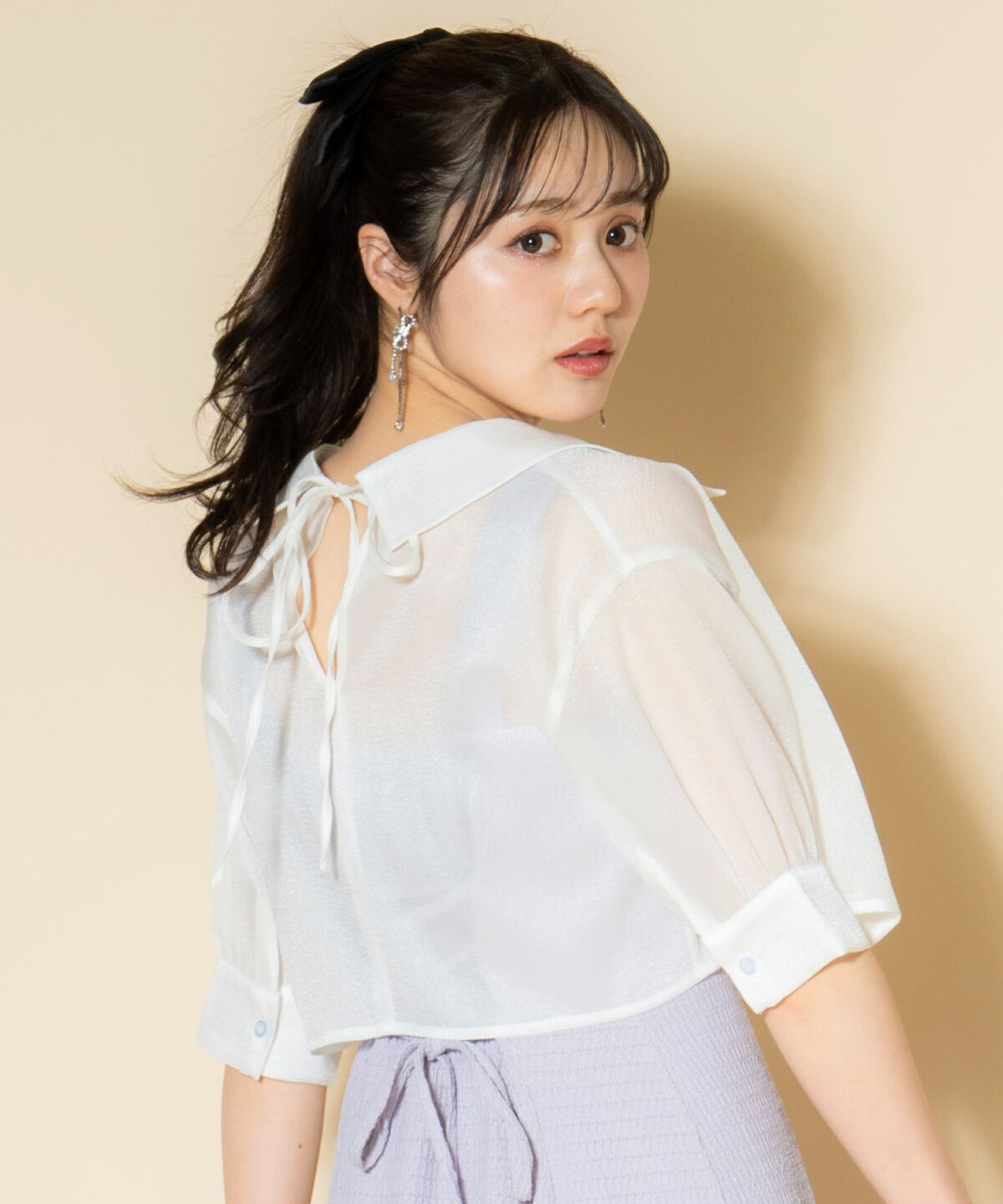 WILLSELECTION「シアーブラウス&times;カットキャミワンピース」|ワンピース|