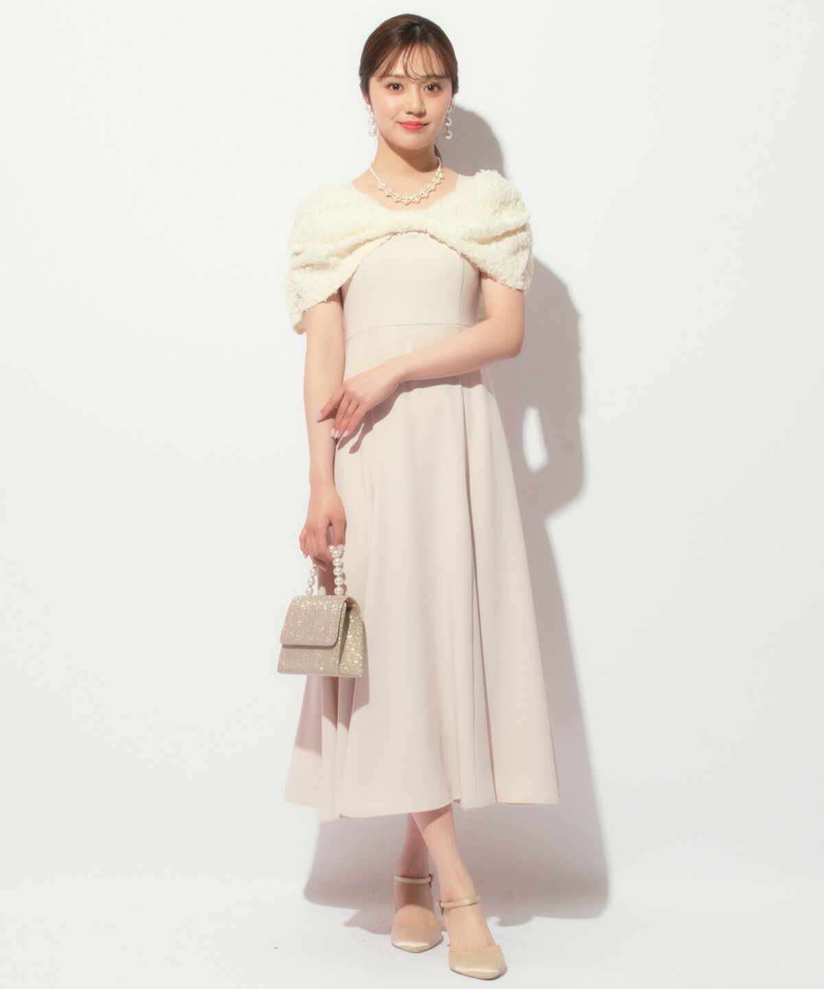 WILLSELECTION「リボンオフショルドレス」|ドレス|