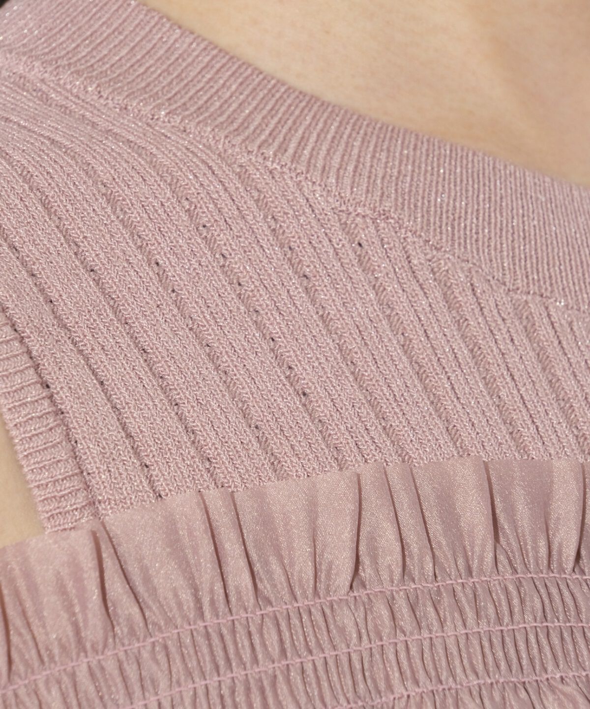 WILLSELECTION「レイヤード風オフショルプルオーバー」|ニット・セーター|