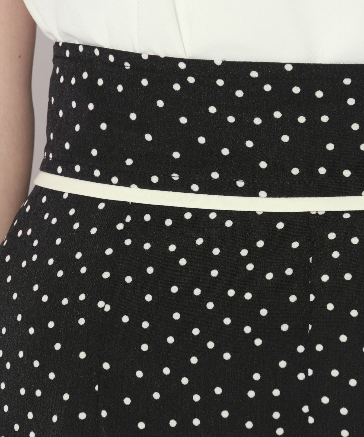 WILLSELECTION「バックスピンドルドットフレアスカート」|フレア|