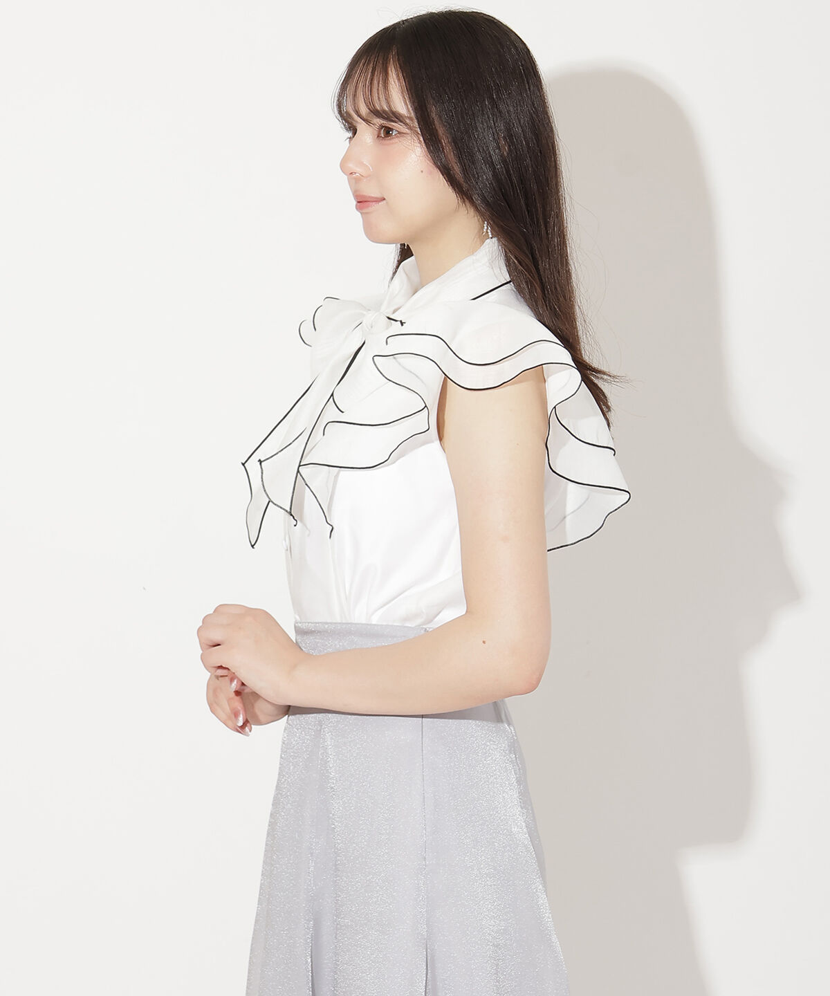 WILLSELECTION「メロウフリルシアーブラウス」|シャツ・ブラウス|