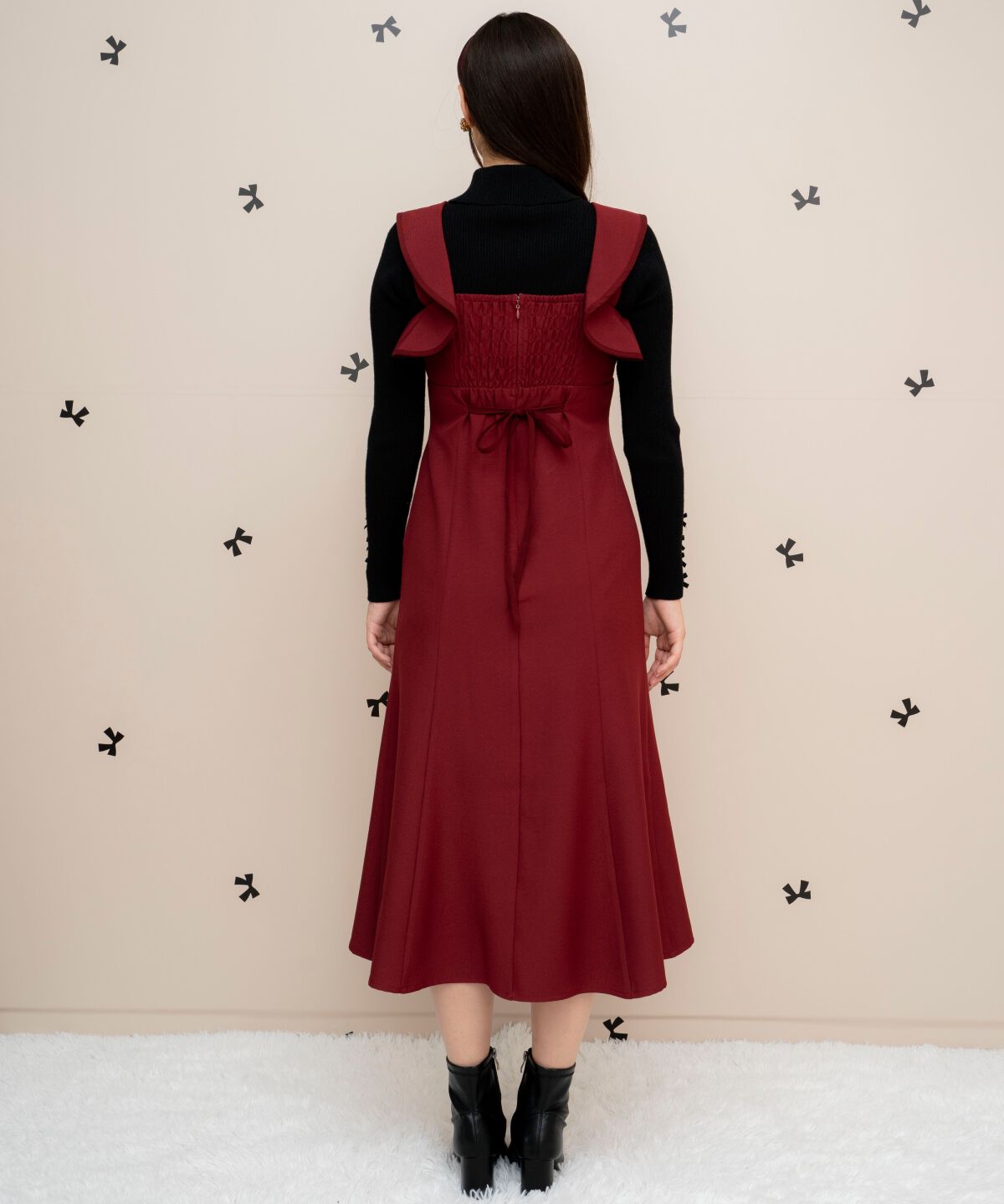 WILLSELECTION「パイピングフリルマーメイドジャンスカ」|ジャンパースカート|