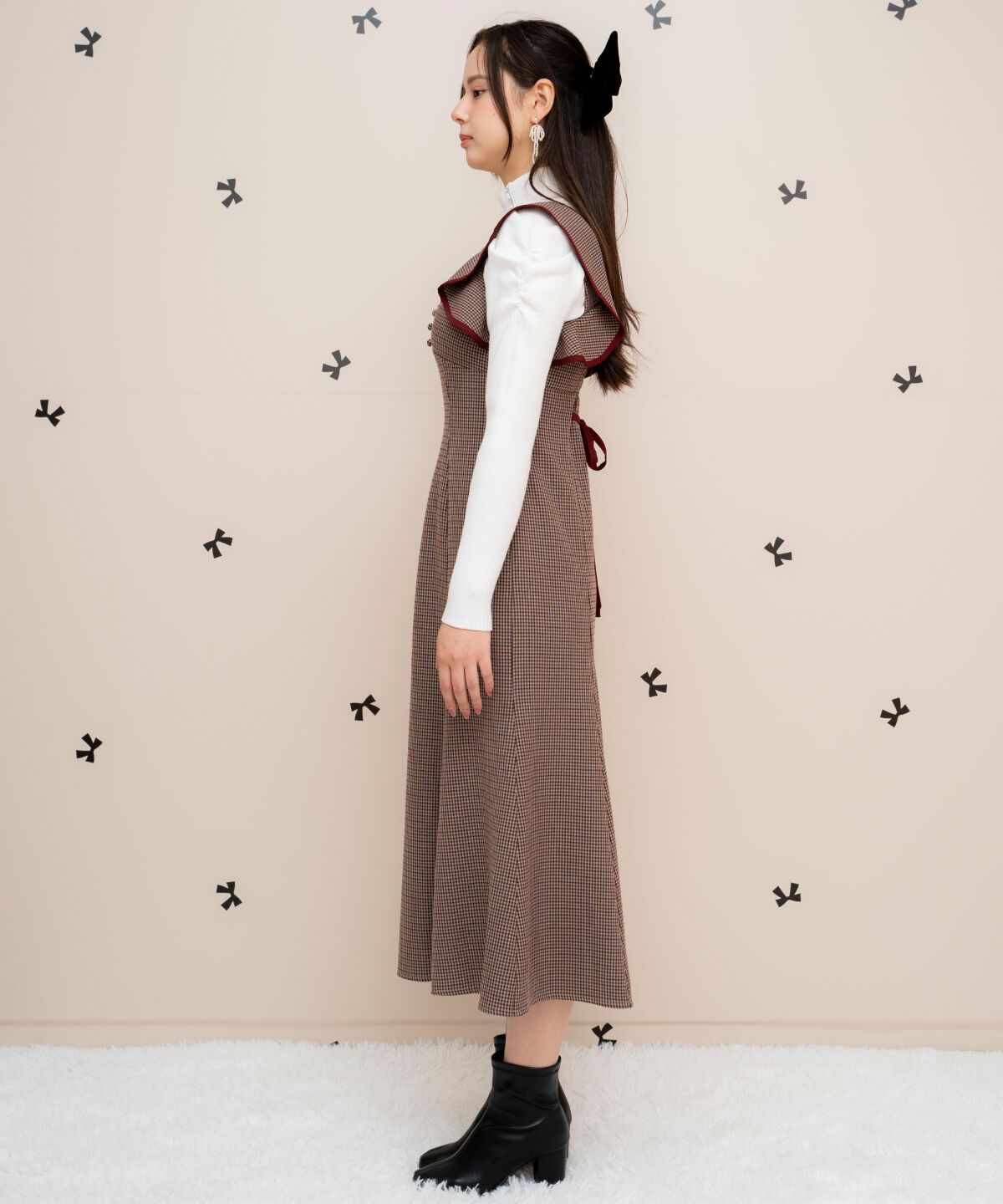 WILLSELECTION「パイピングフリルマーメイドジャンスカ」|ジャンパースカート|