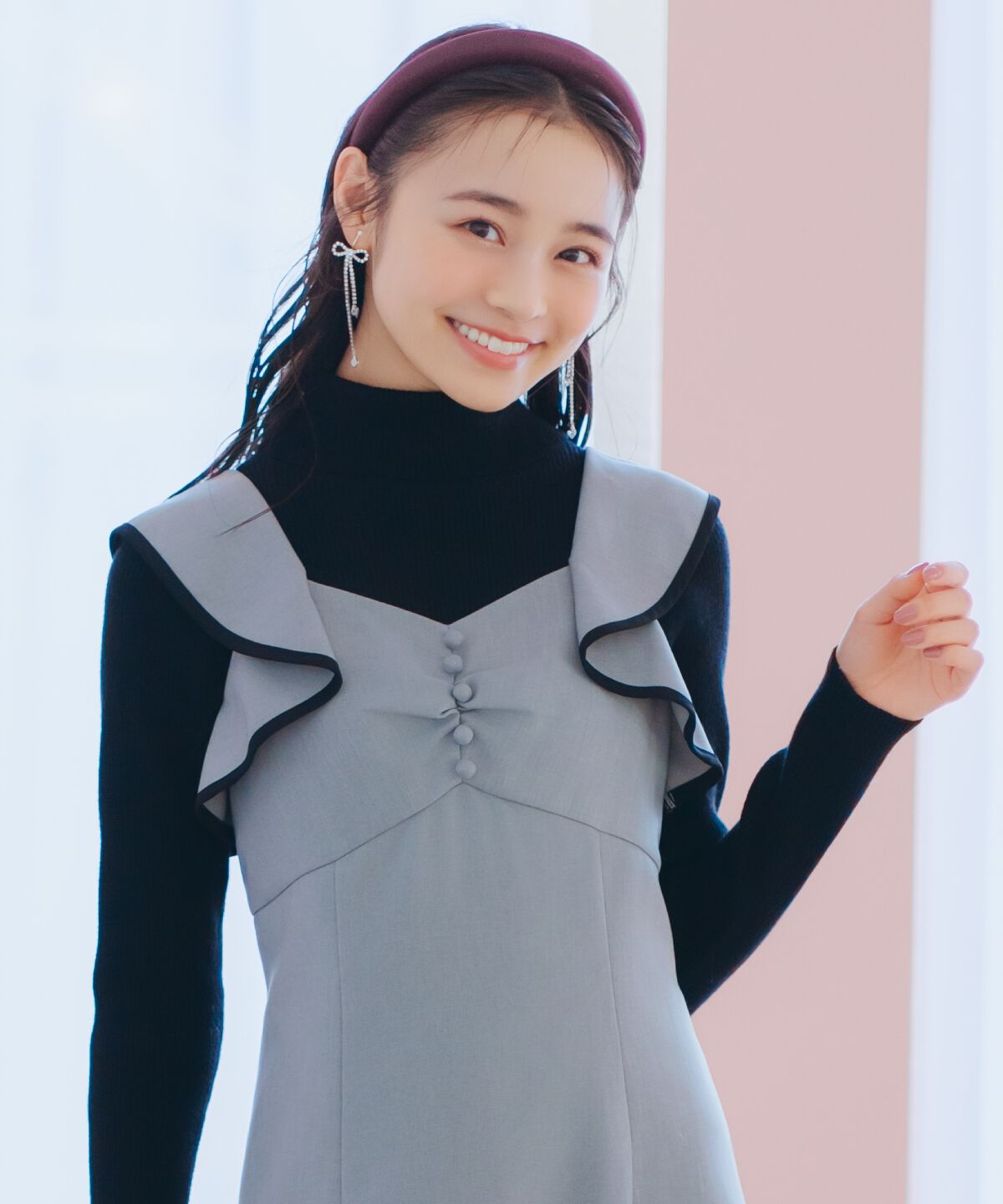 WILLSELECTION「パイピングフリルマーメイドジャンスカ」|ジャンパースカート|