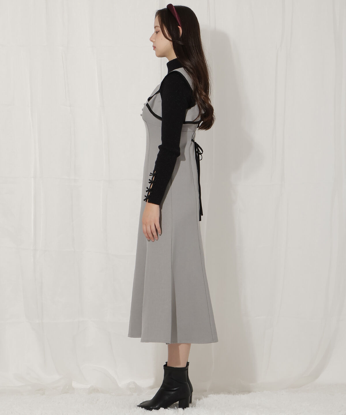 WILLSELECTION「パイピングフリルマーメイドジャンスカ」|ジャンパースカート|